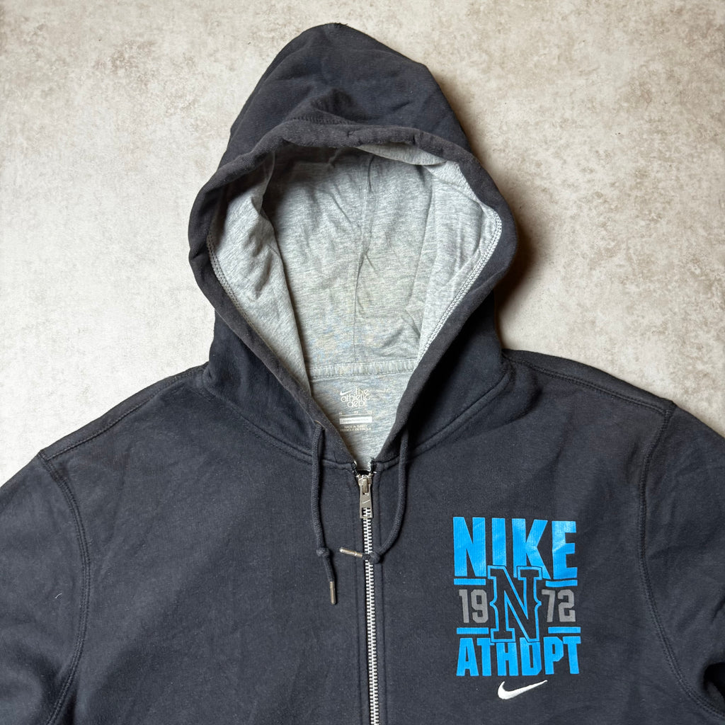 Black Nike Zip Up Hoodie - XL