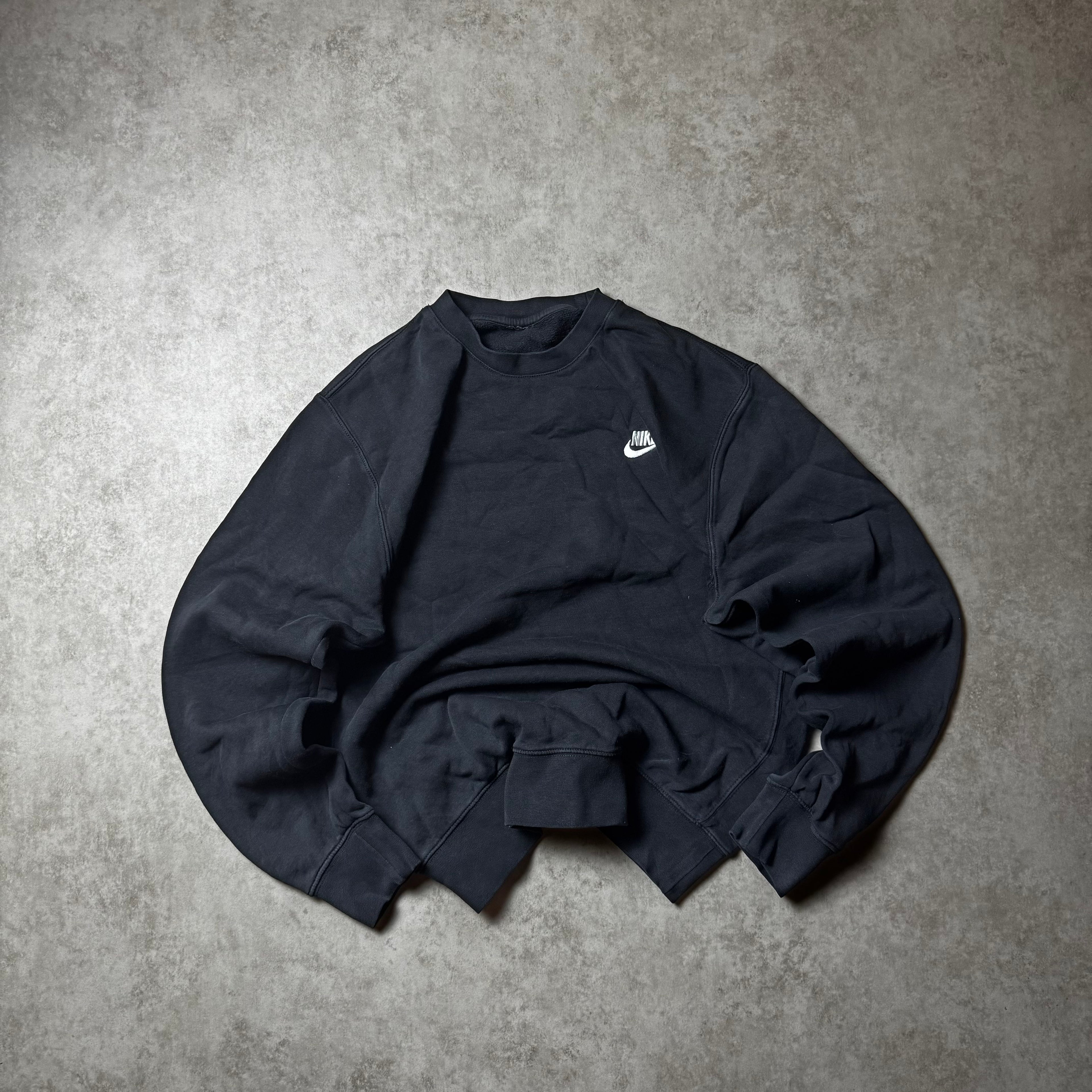 Black Nike Swoosh Sweatshirt - Size S