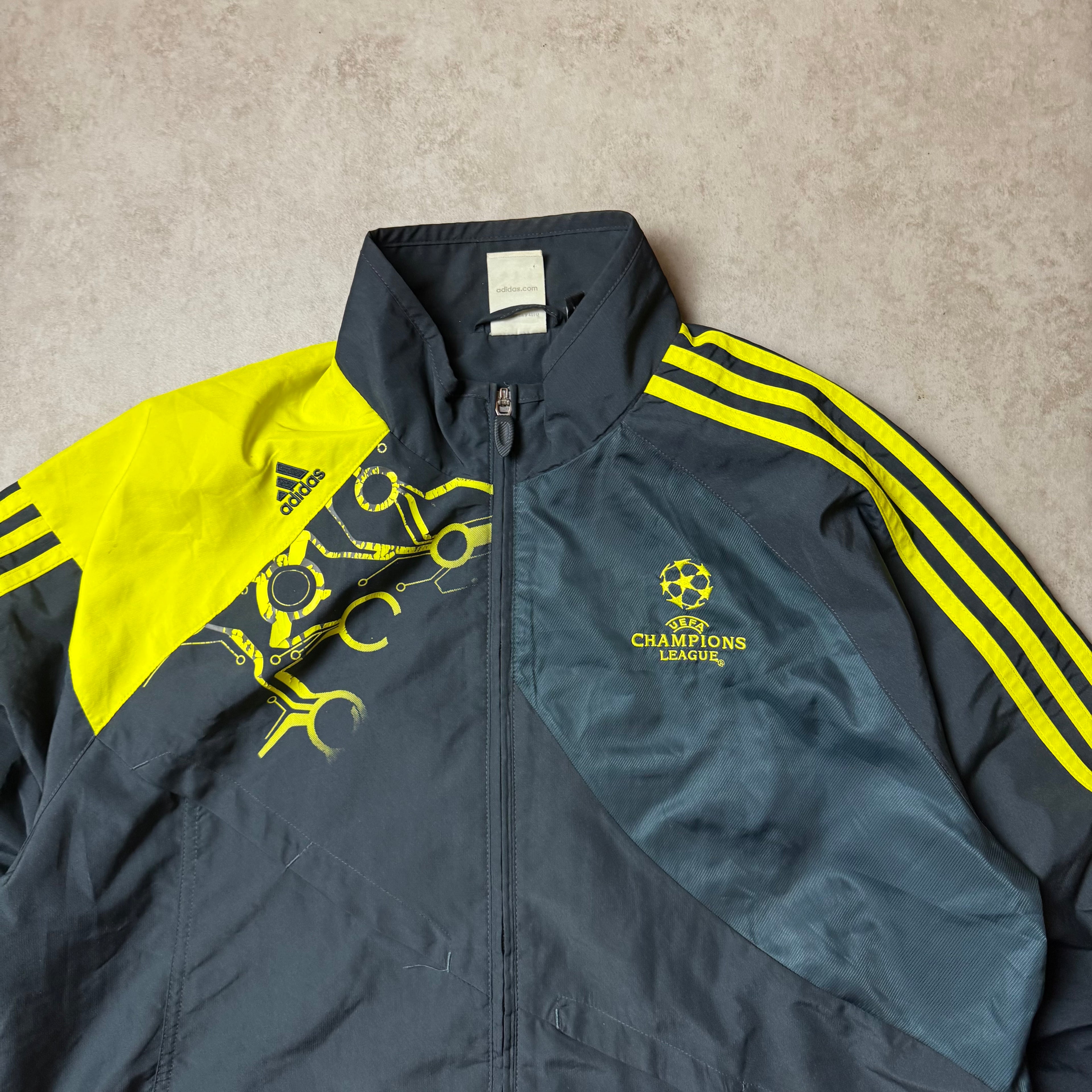 Navy Vintage Adidas Champions League Windbreaker - L
