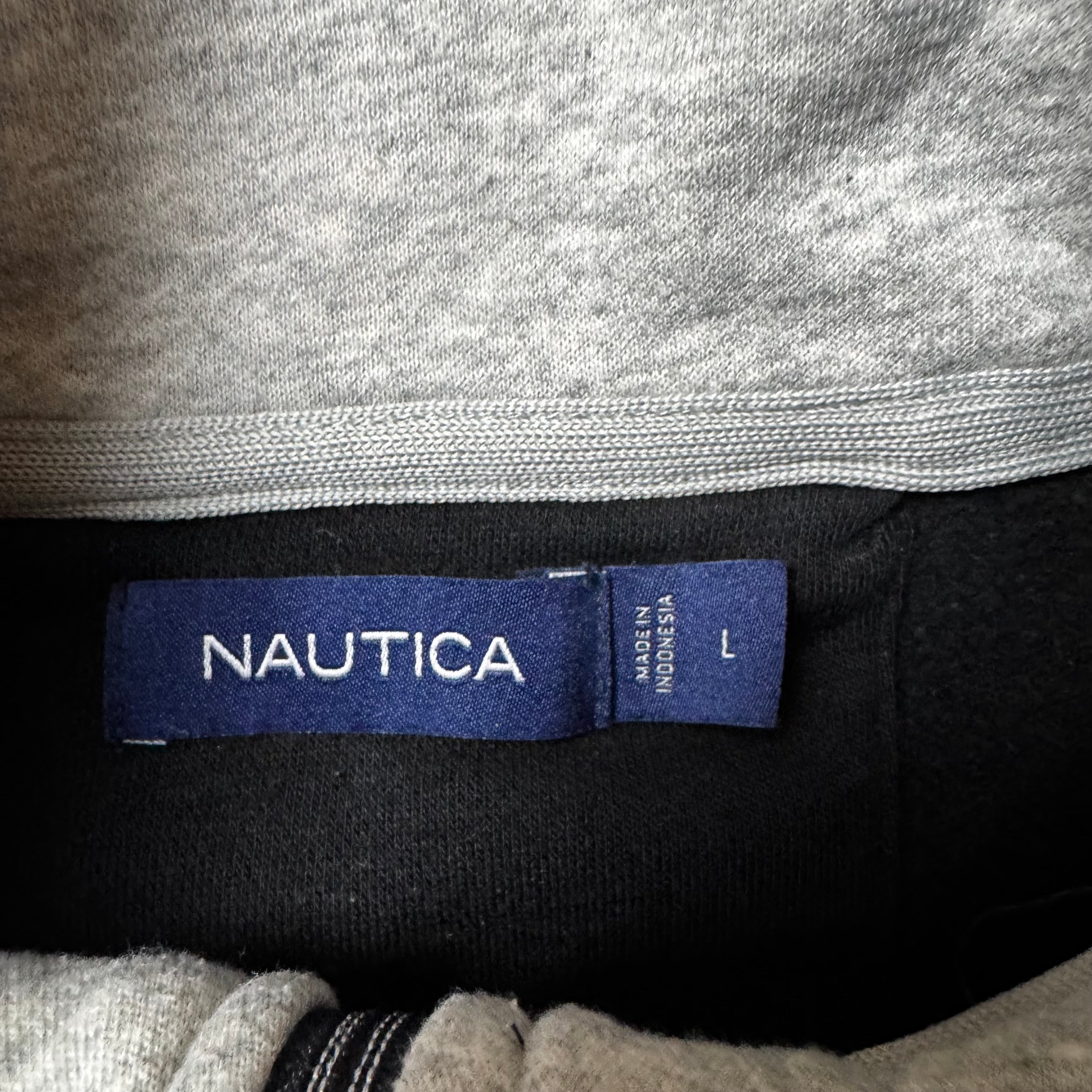 Black Nautica Quarter Zip - L