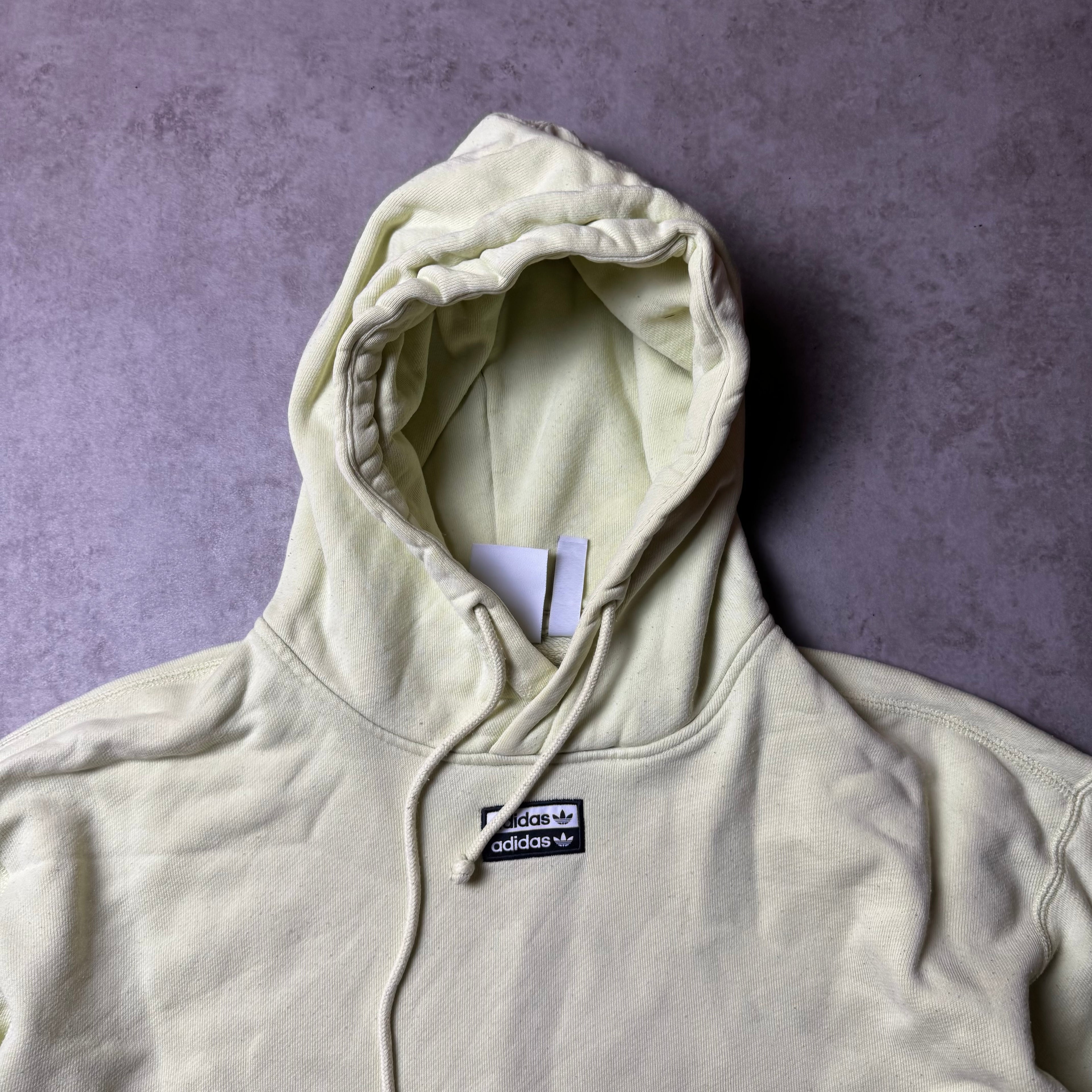 Mint Adidas Oversized Cropped Hoodie - L