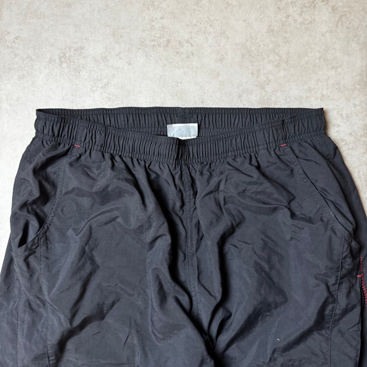 Black Reebok Vintage Baggy Trackpants - XL