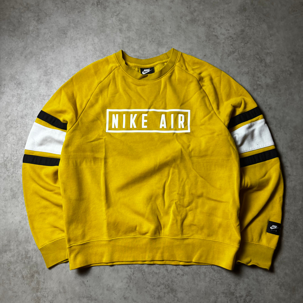 Yellow Nike Air Sweatshirt - S