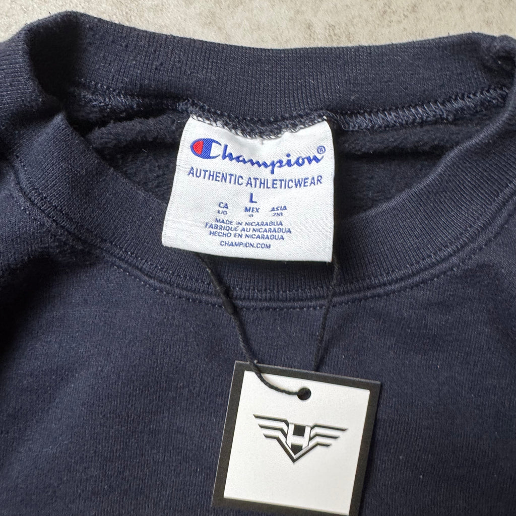 Dark Blue Champion University Sweatshirt - Size L