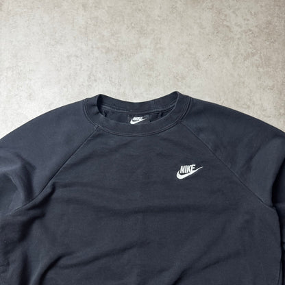 Black Nike Cropped Sweatshirt - M