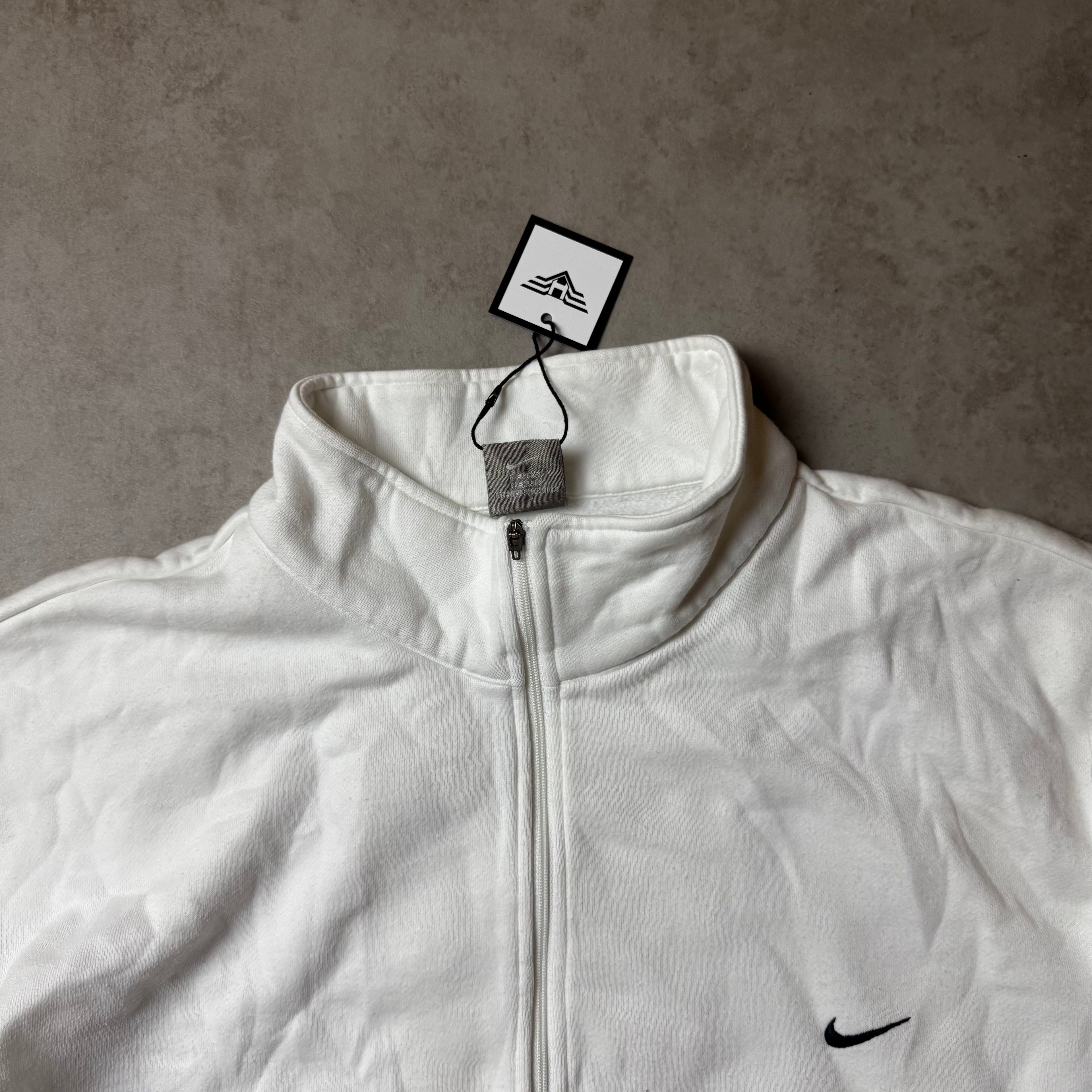 White Nike Quarter Zip - XXL