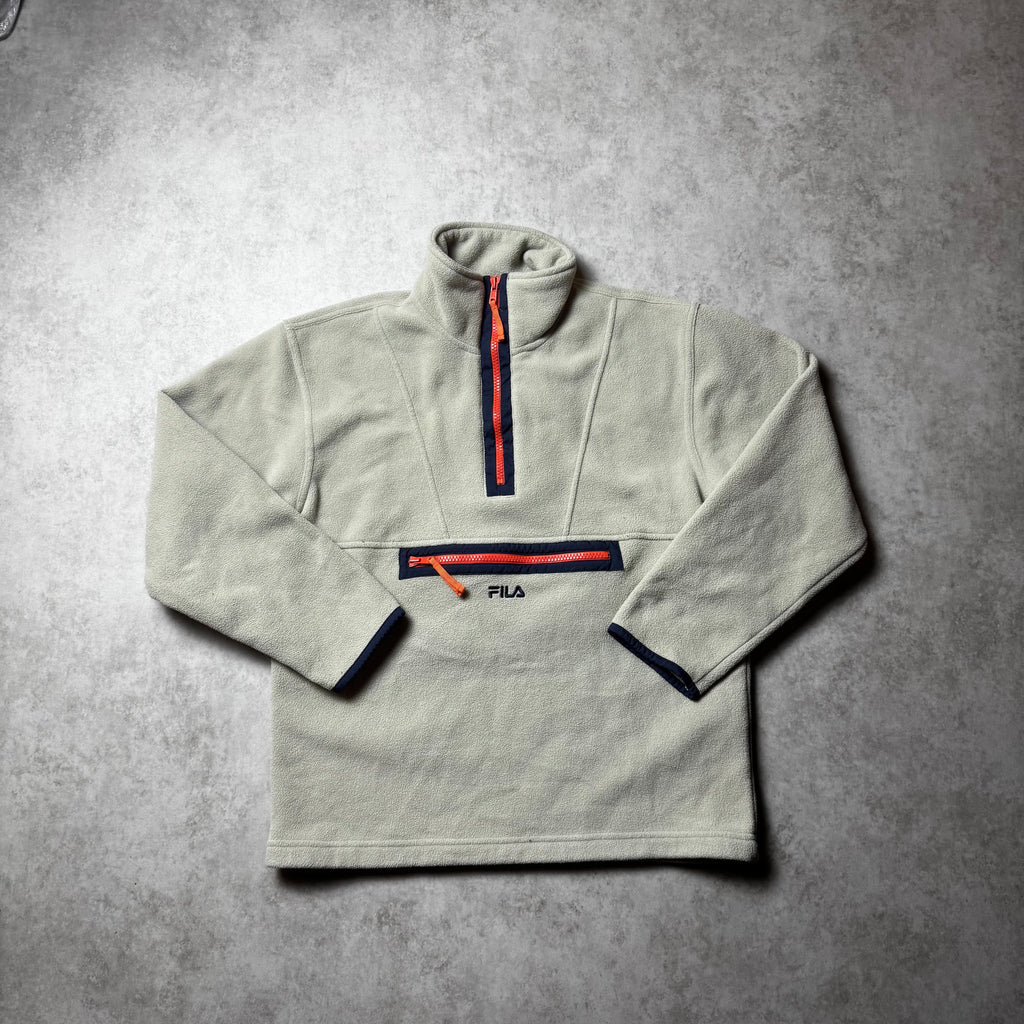Beige Fila Quarter Zip - Size 12yo (XXS)