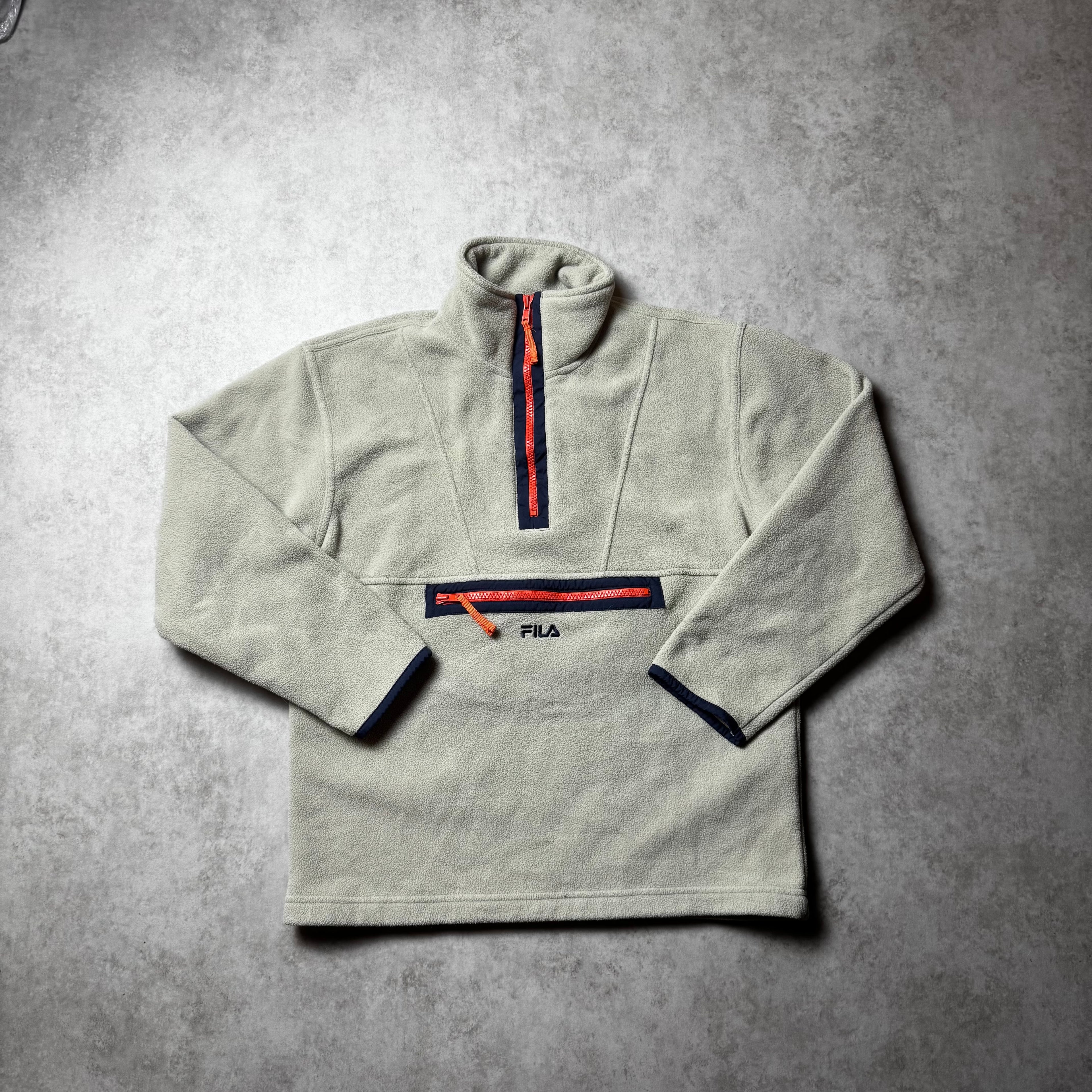 Beige Fila Quarter Zip - Size 12yo (XXS)