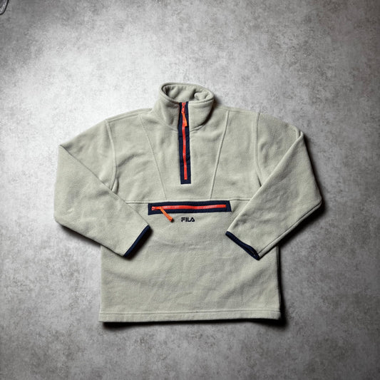 Beige Fila Quarter Zip - Size 12yo (XXS)