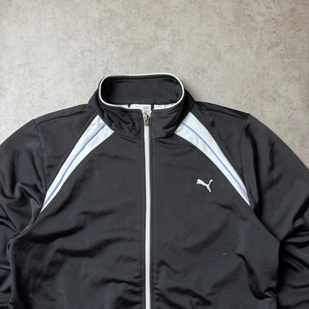 Black Zip Up Puma Hoodie - M