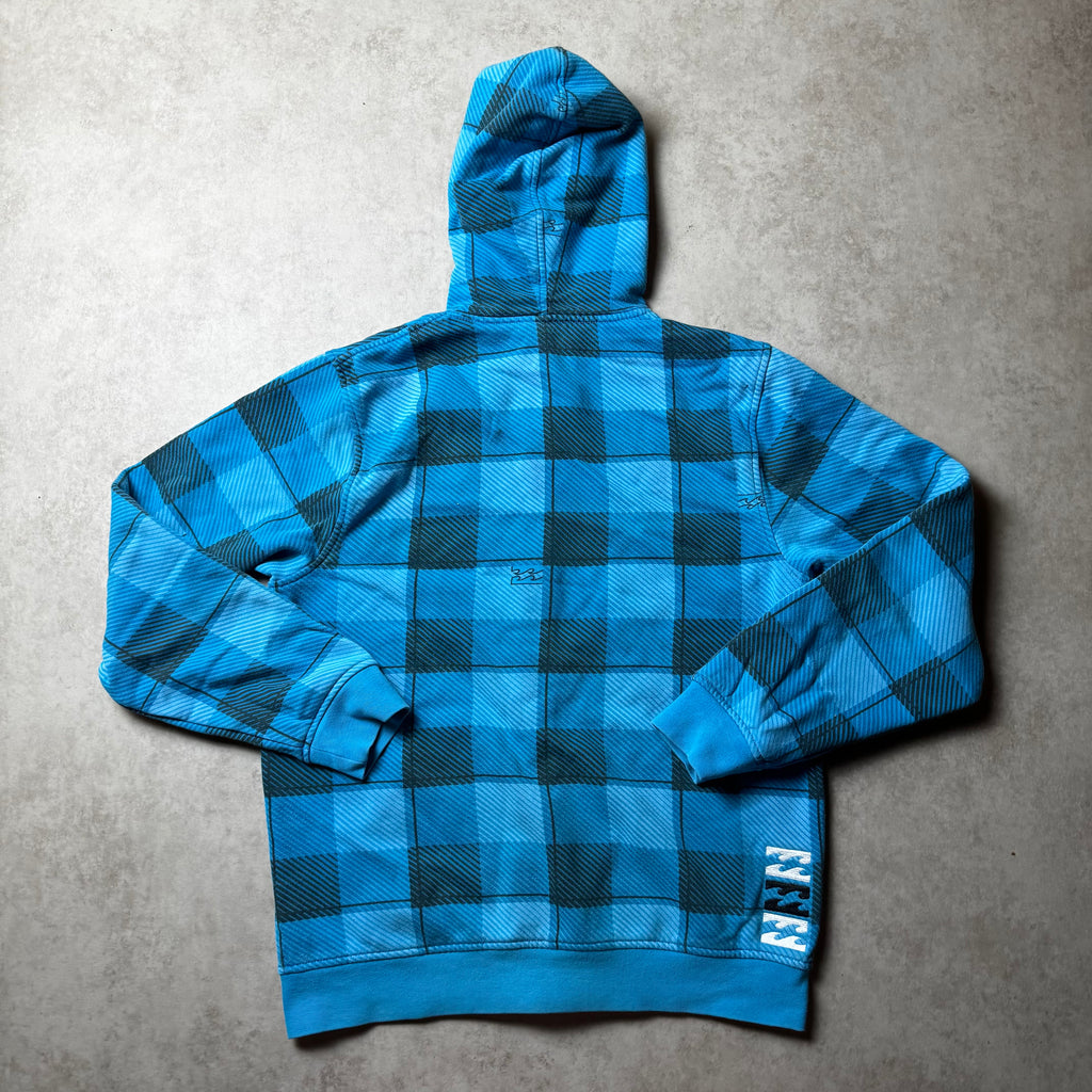Blue Vintage Zip Up Billabong Hoodie - S