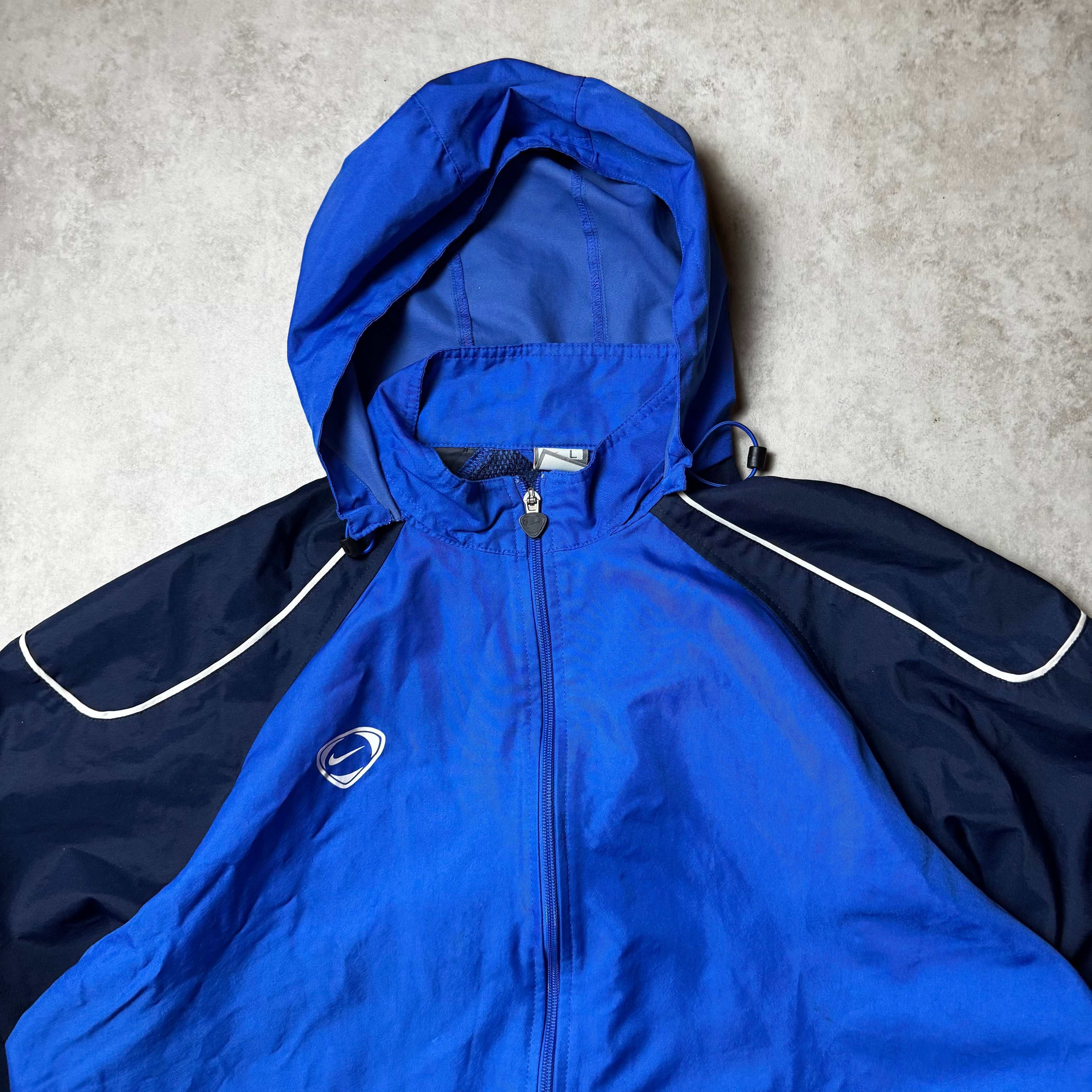 Blue Adidas Vintage Windbreaker - L