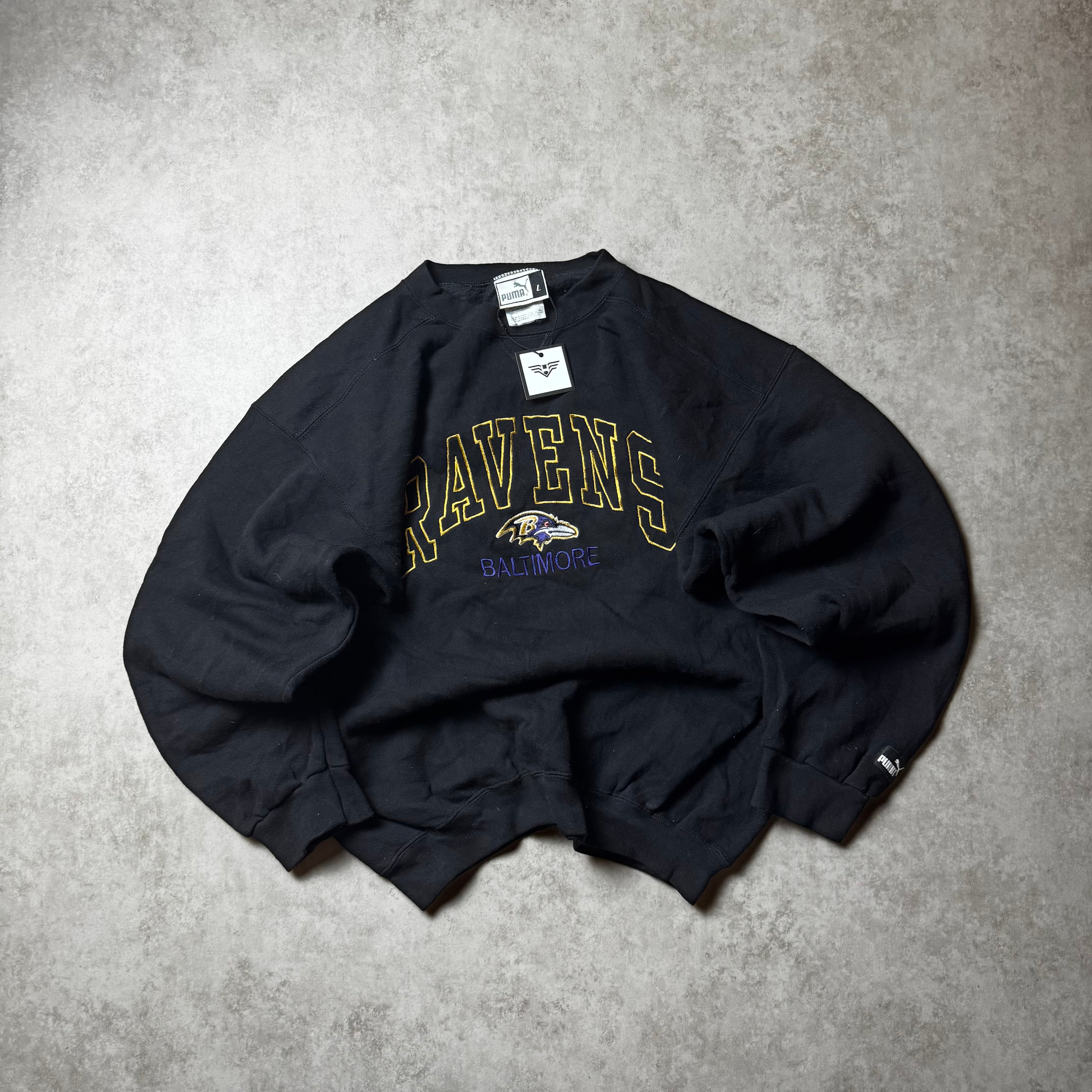 Black Puma Ravens Sweatshirt - Size L