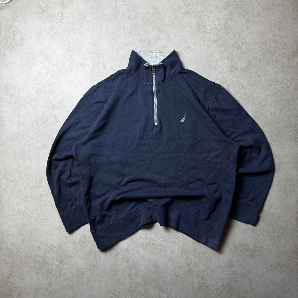 Dark Blue Nautica Quarter Zip - Size L