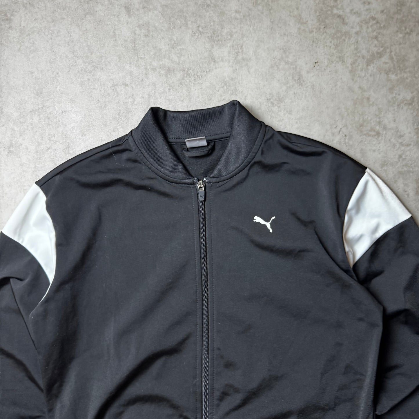 Black Puma Zip Up Hoodie - L (S)