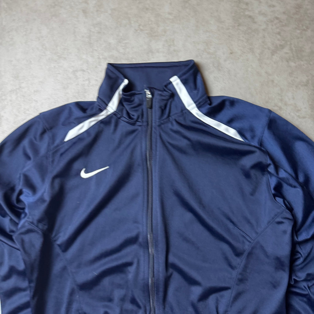 Navy Nike Zip Up Hoodie - L