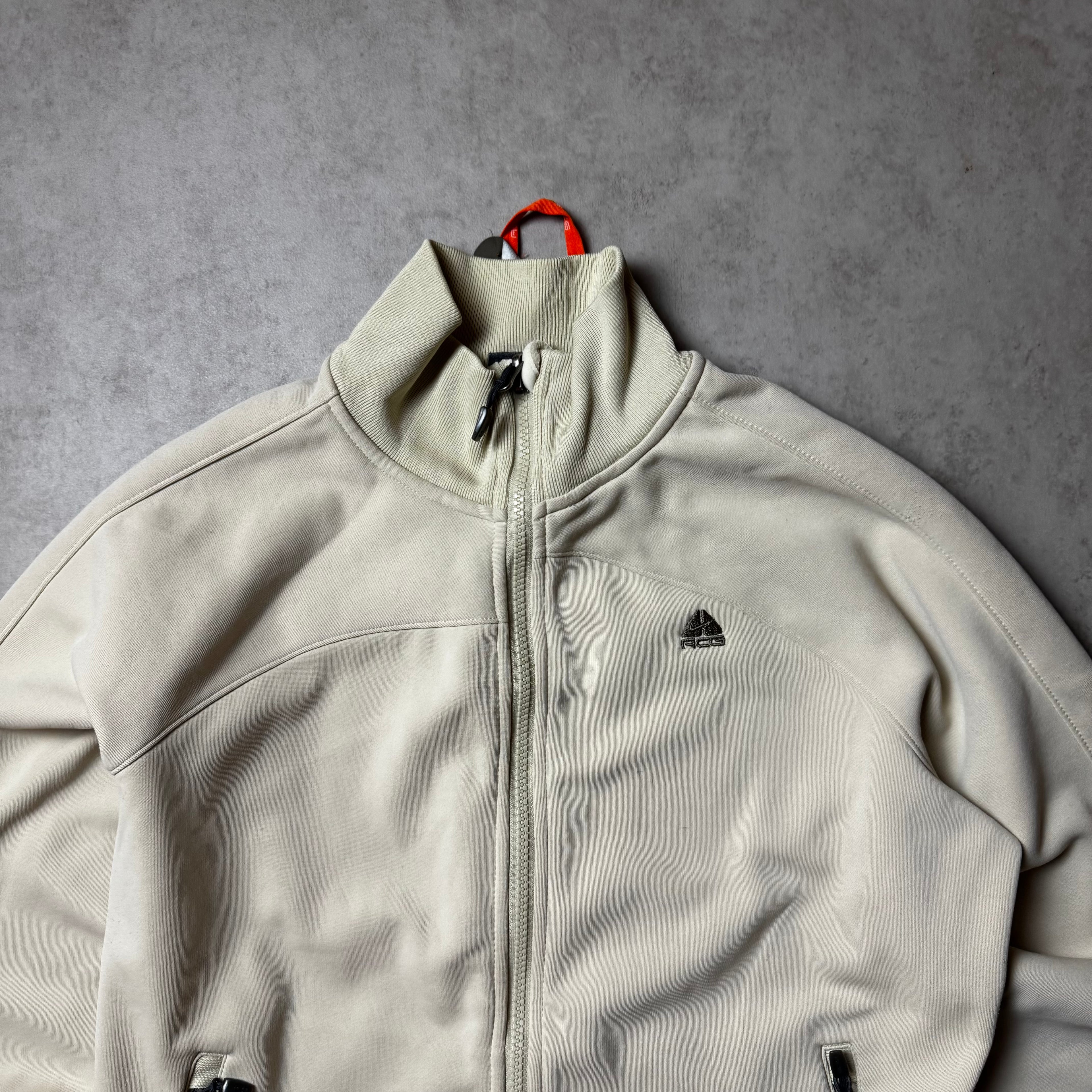 Beige Nice ACG Zip Up Hoodie - L (XS)
