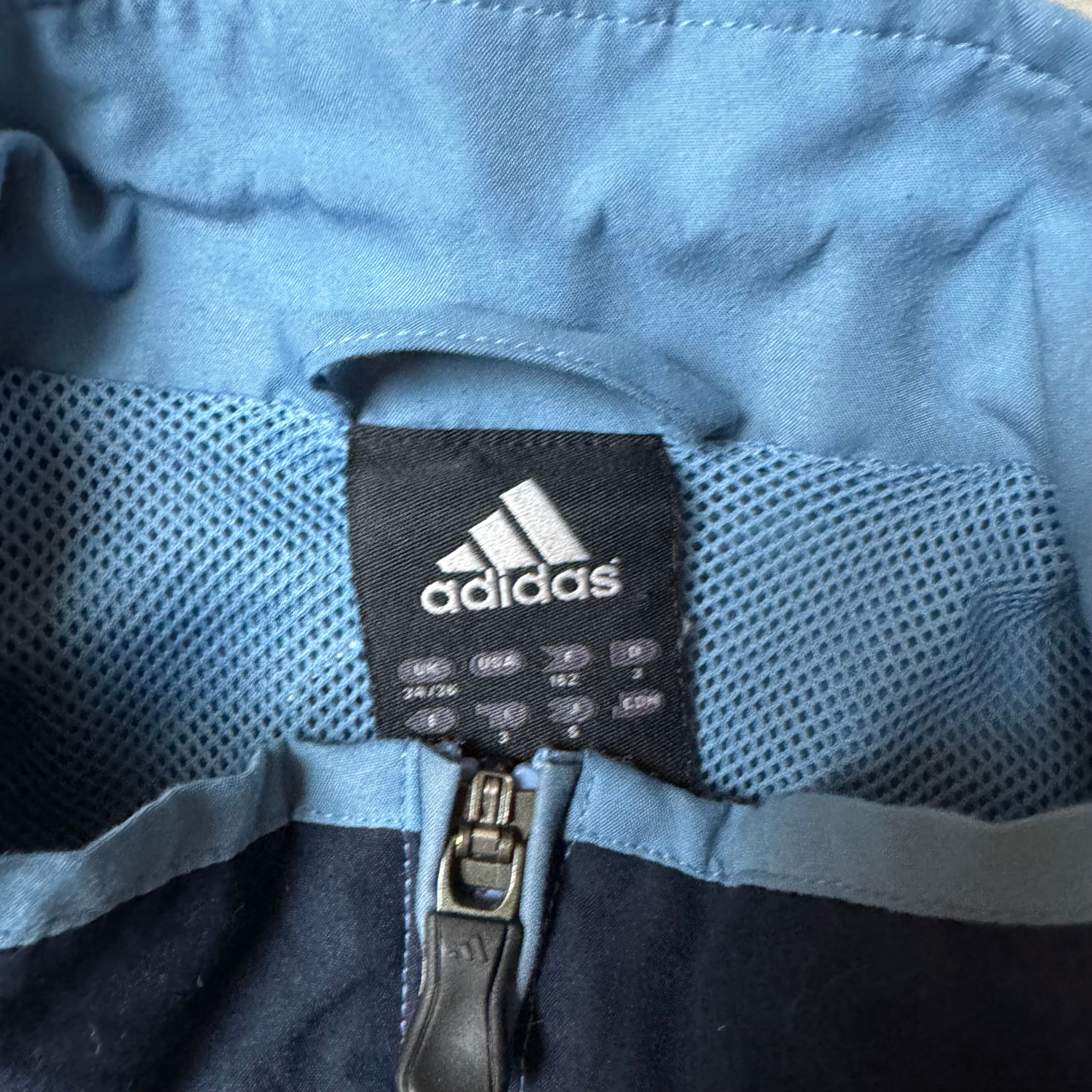 Black and Blue Adidas Vitnage Windbreaker - S