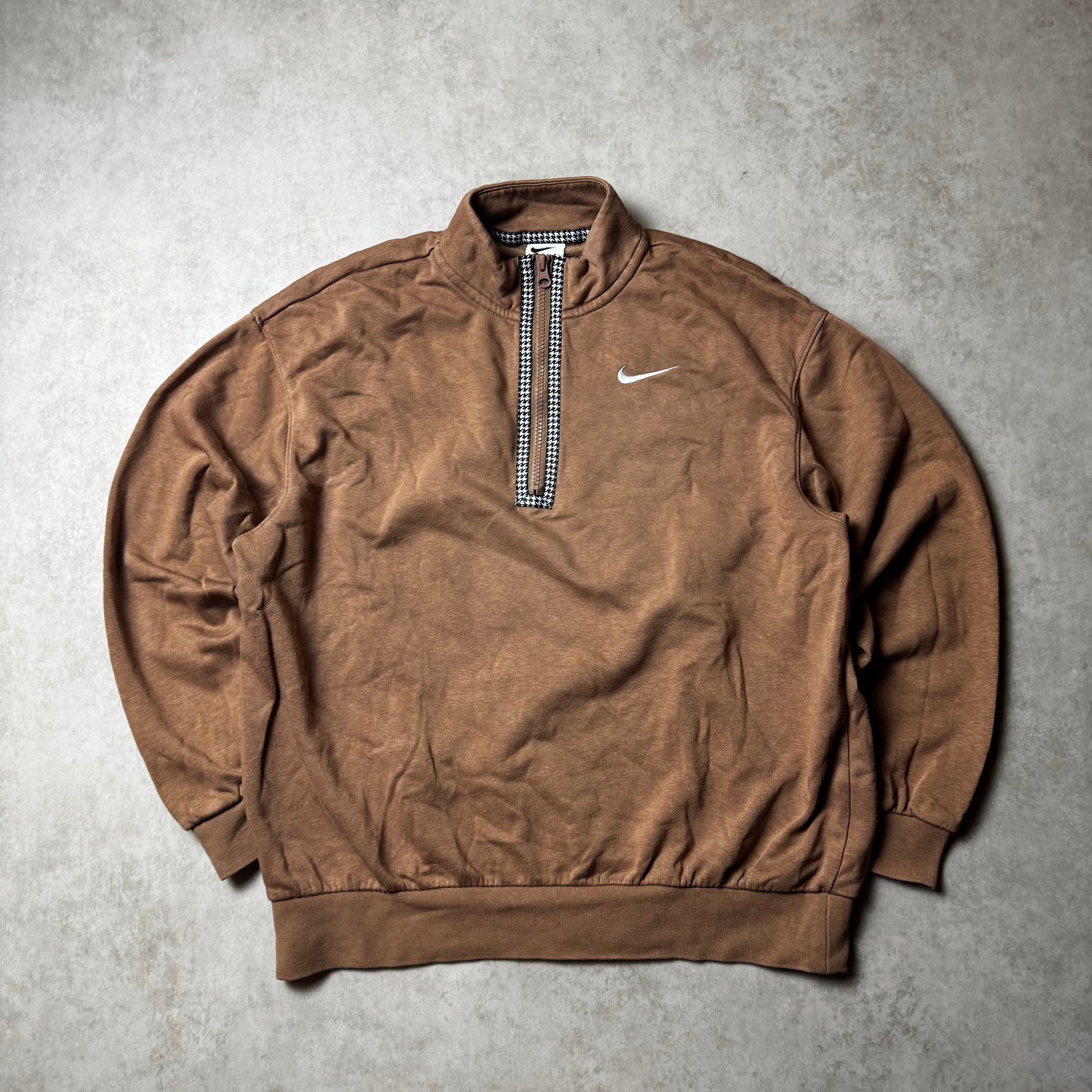 Brown Nike Quarter Zip - XS