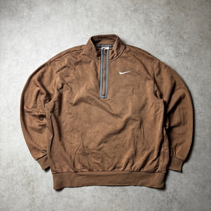 Brown Nike Quarter Zip - XS