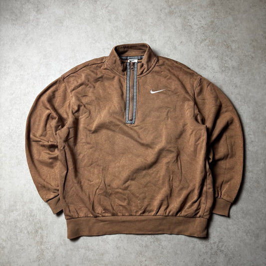 Brown Nike Quarter Zip - XS