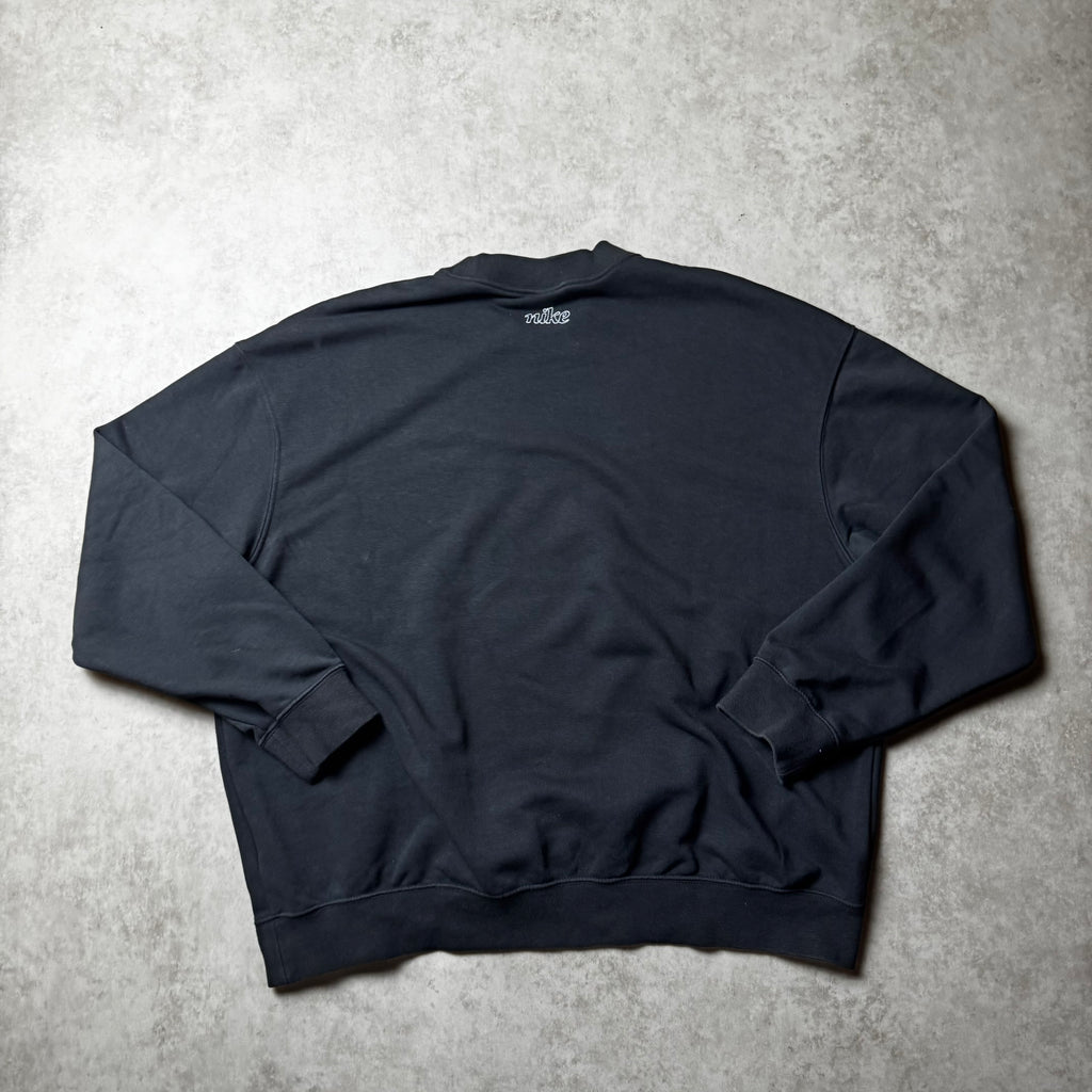 Black Cropped Nike Sweatshirt - S