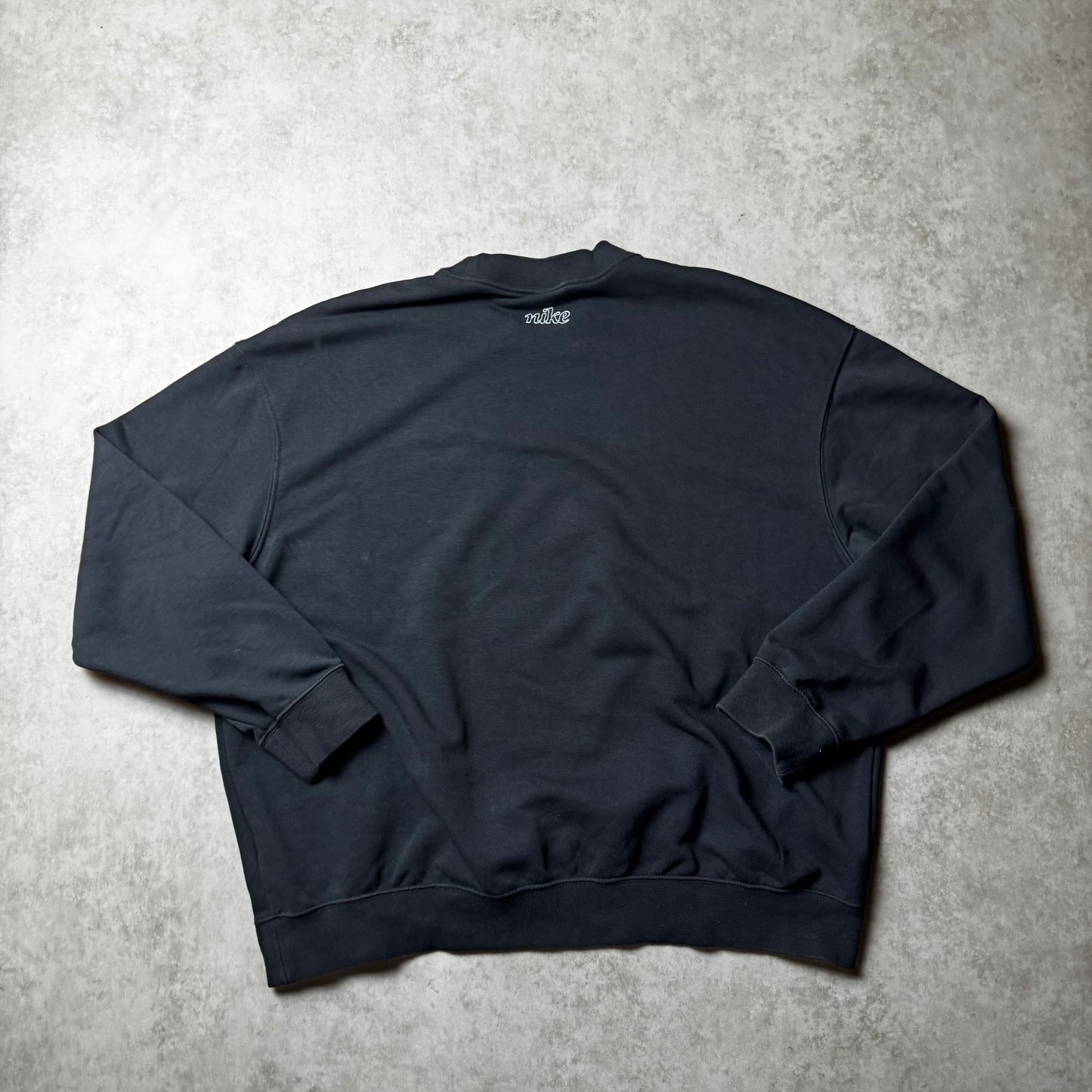 Black Cropped Nike Sweatshirt - S