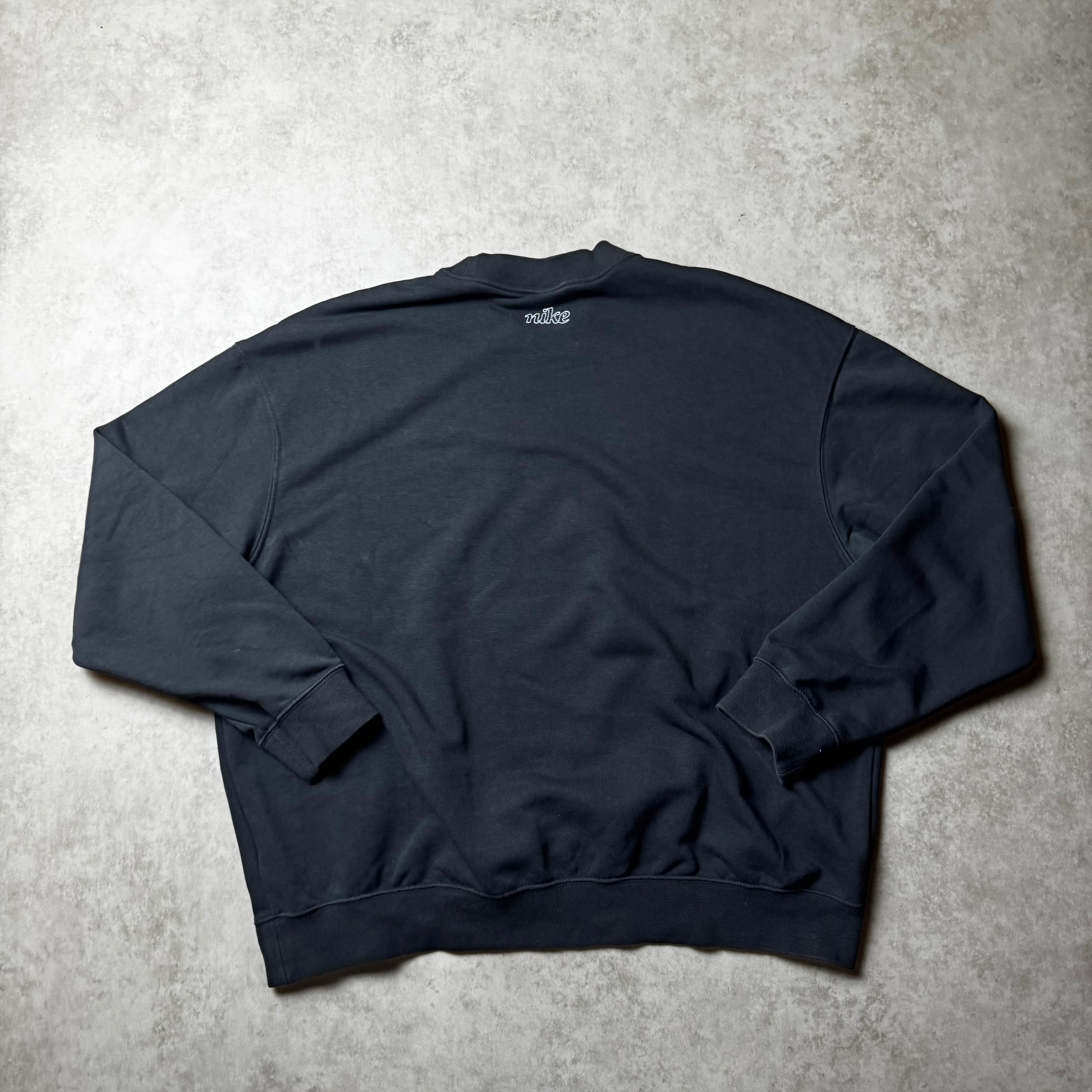 Black Cropped Nike Sweatshirt - S