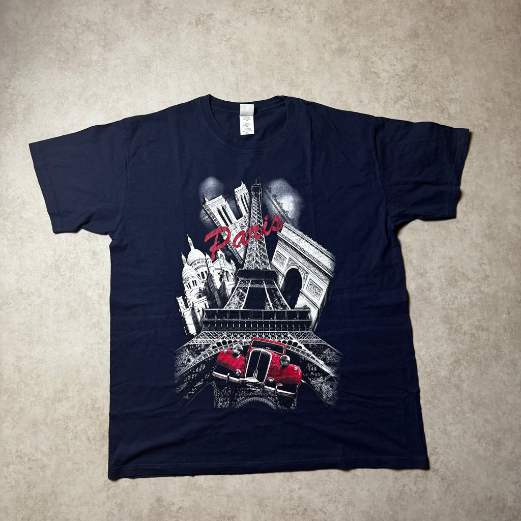 Paris Navy Graphic Tee - XL