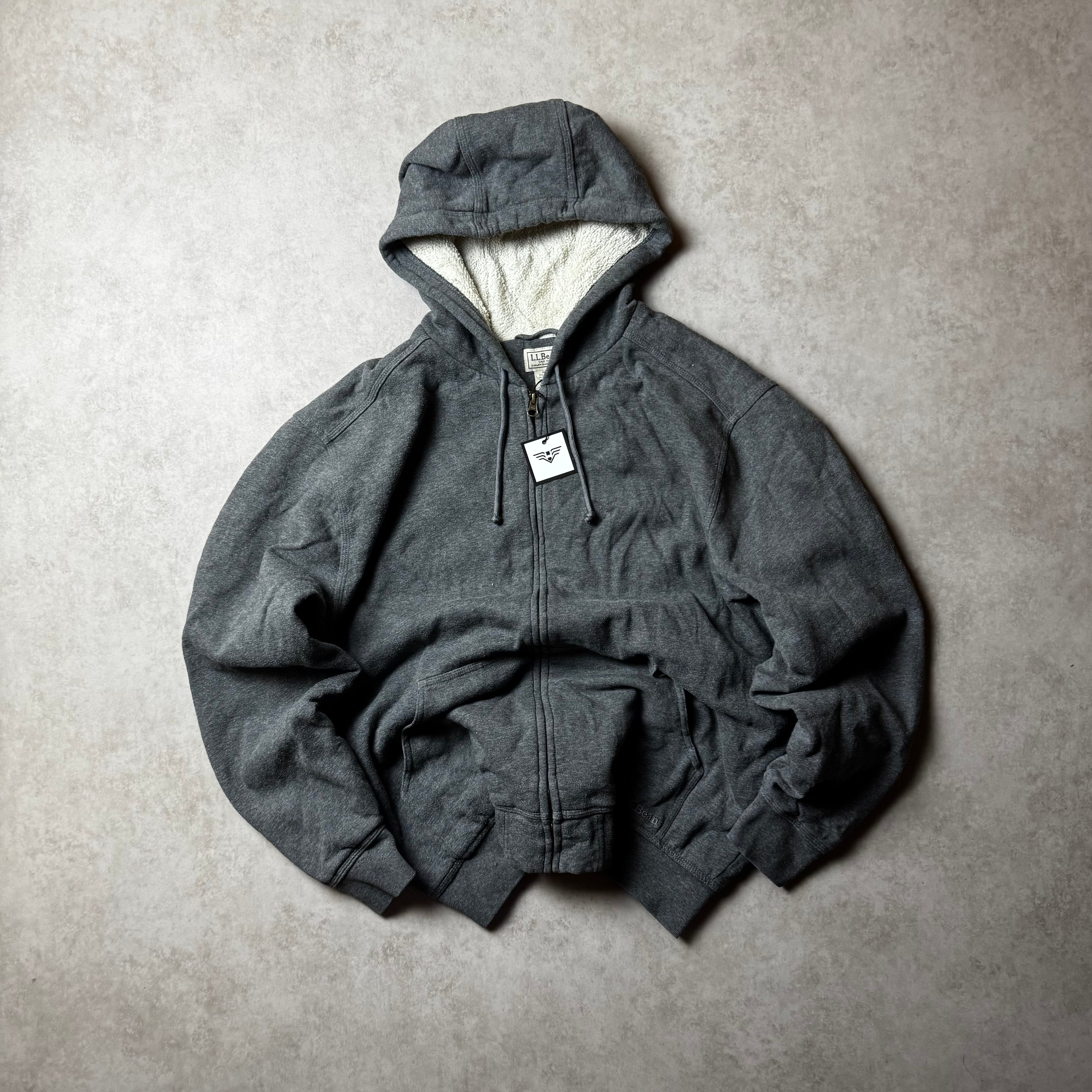 Gray L.L. Bean Zip Up Hoodie - Size L