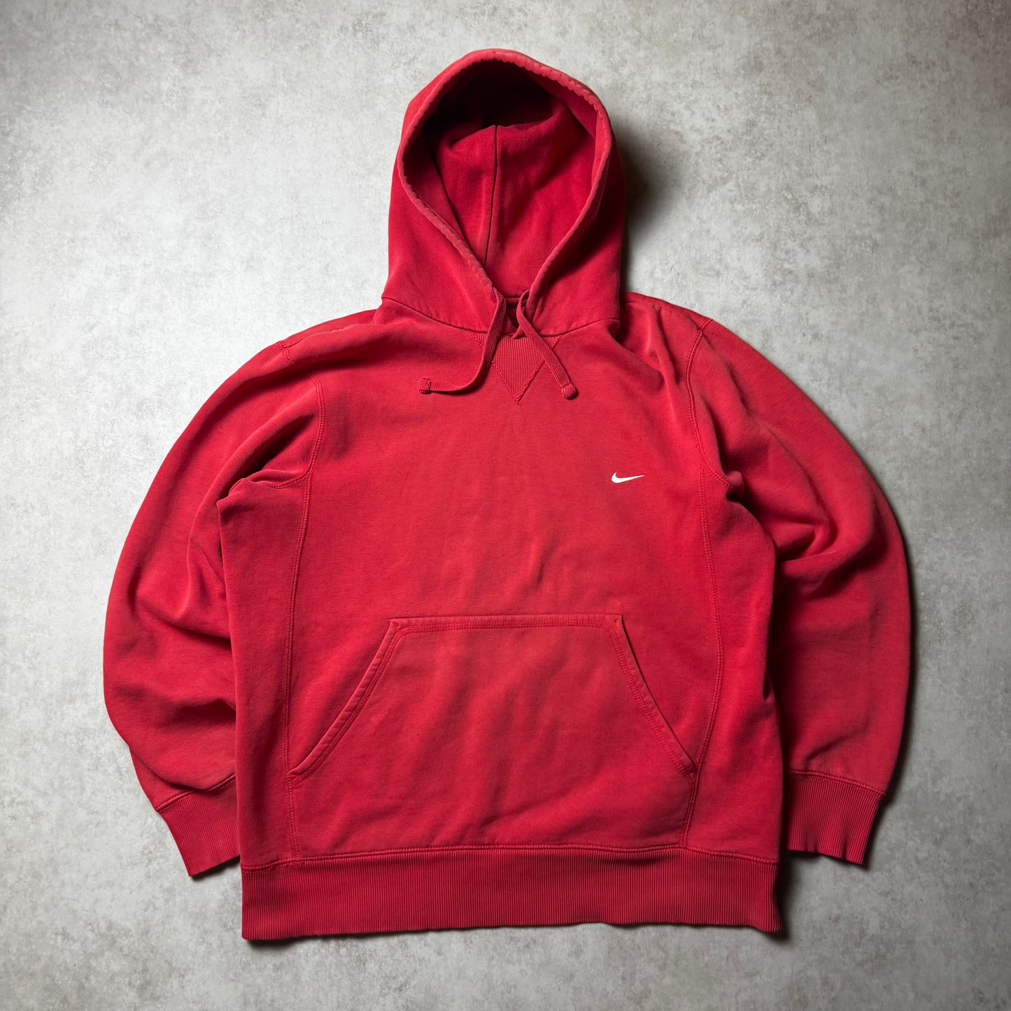 Red Adidas Hoodie - L
