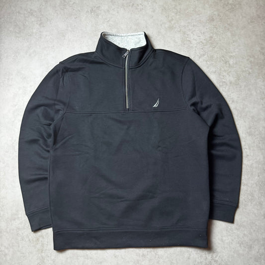 Black Nautica Quarter Zip - L