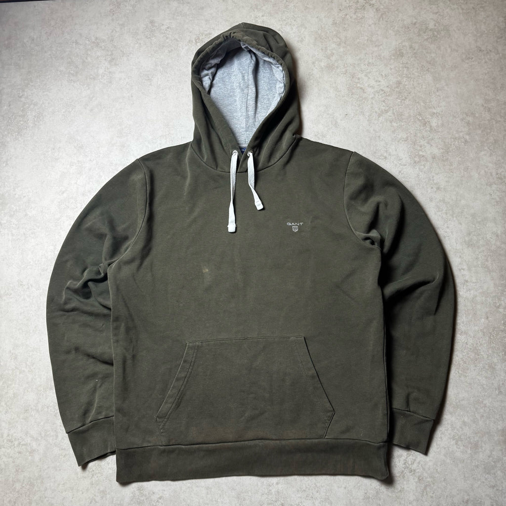 Dark Green Gant Hoodie - L