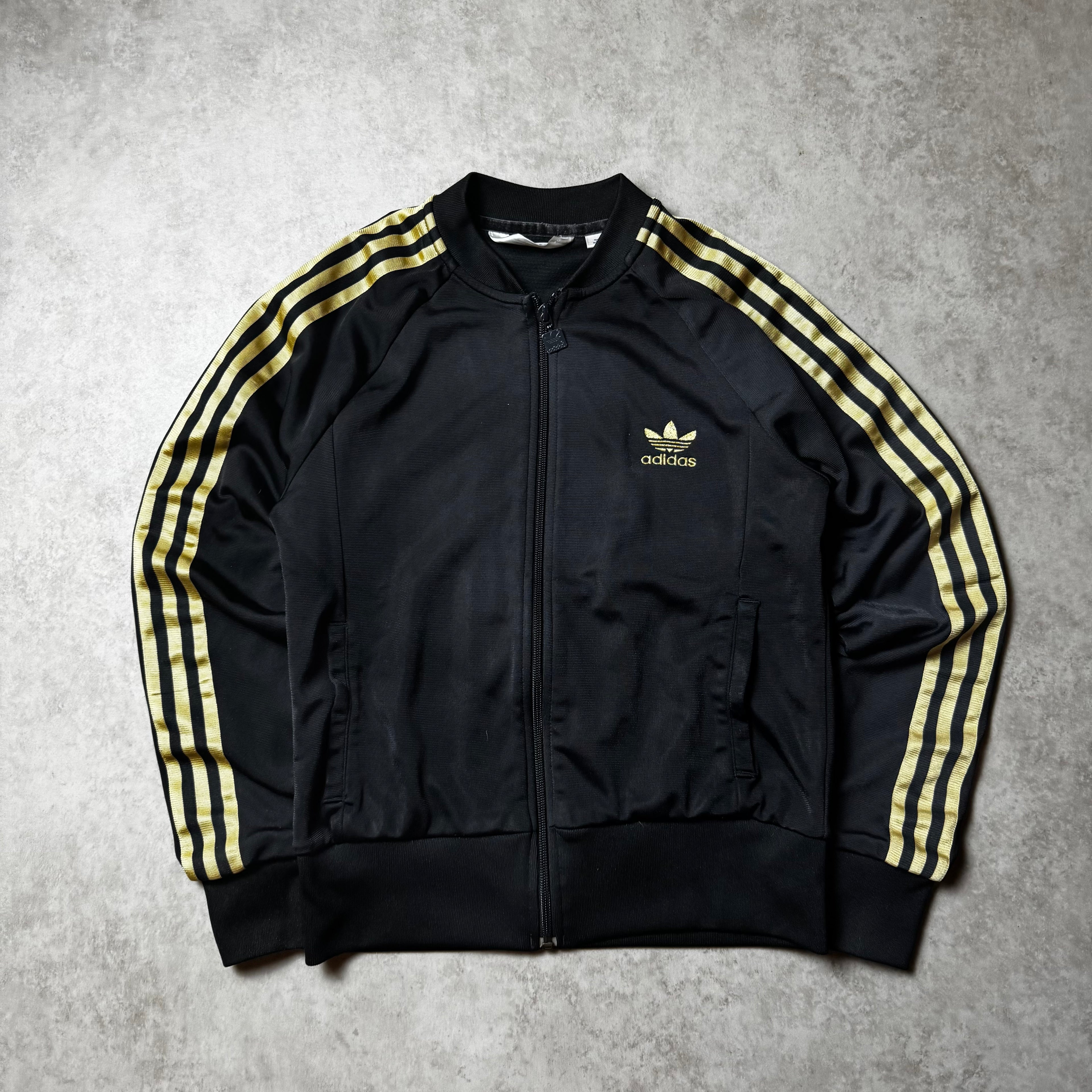 Black Adidas Zip Up Hoodie - M (S)