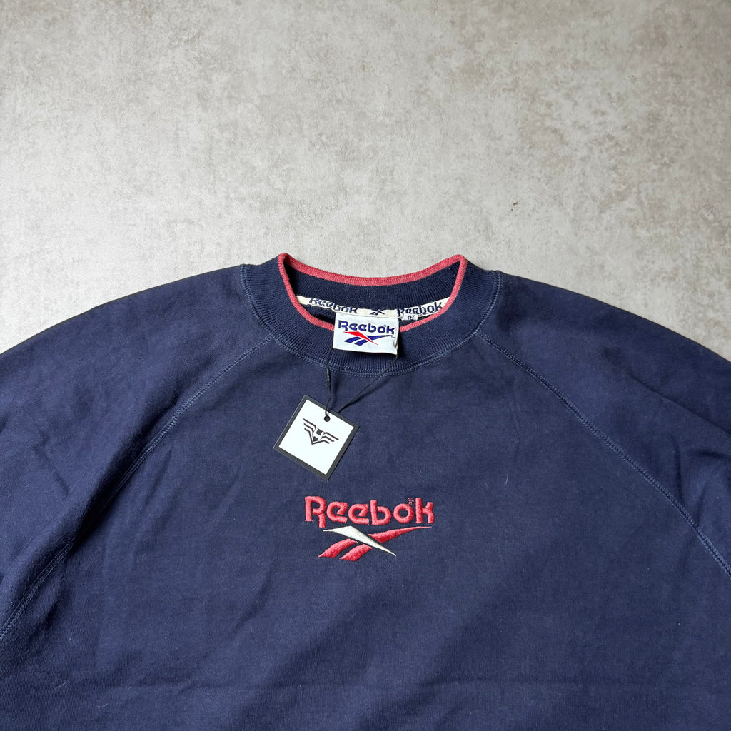 Navy Reebok Sweatshirt - L