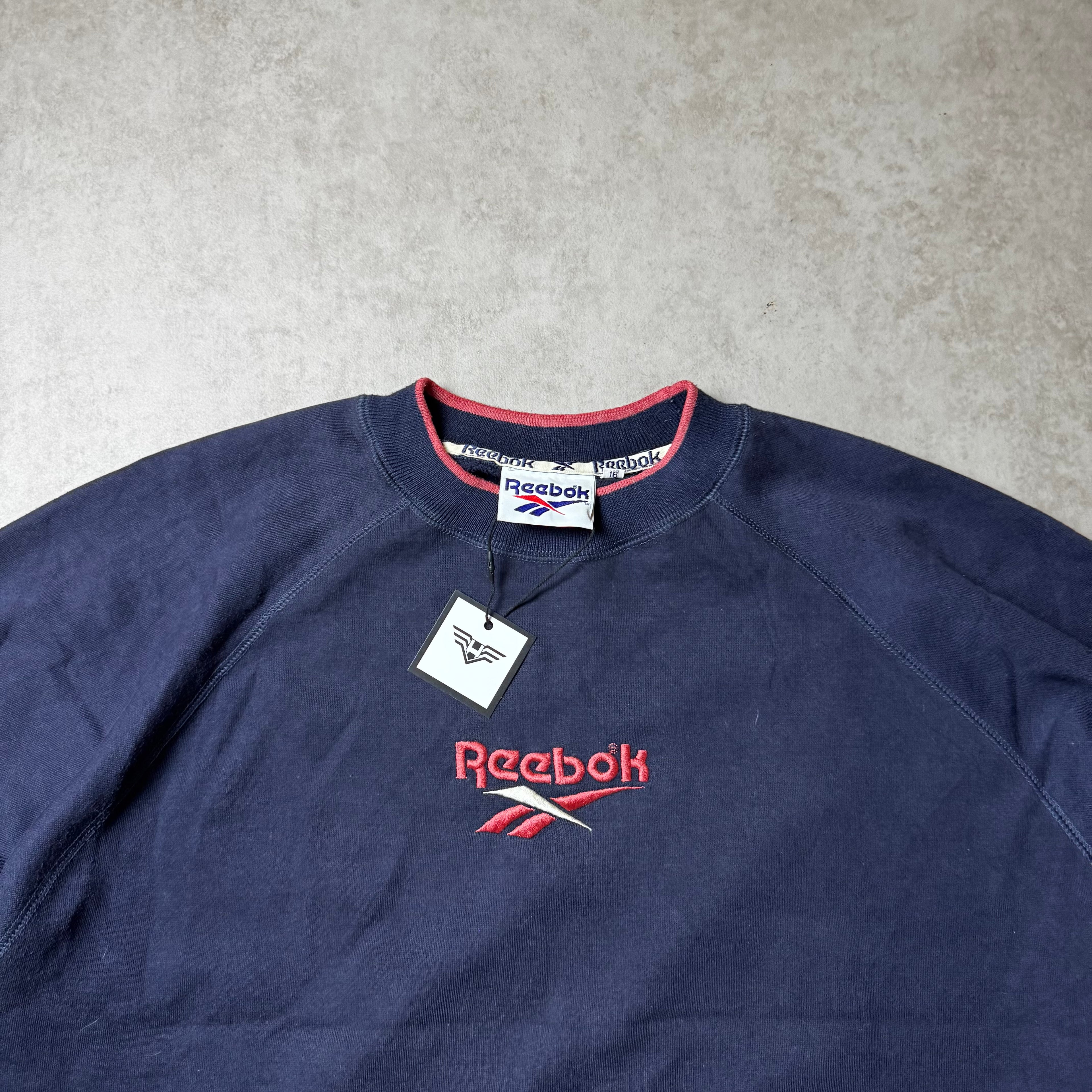 Navy Reebok Sweatshirt - L