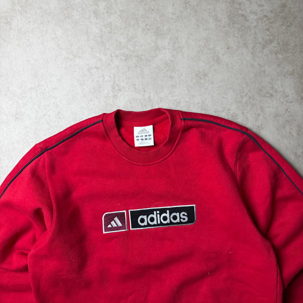 Red Adidas Vintage Sweatshirt - XS