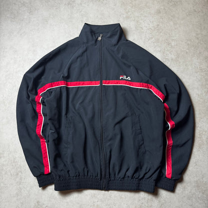 Black Vintage FILA Windbreaker - M
