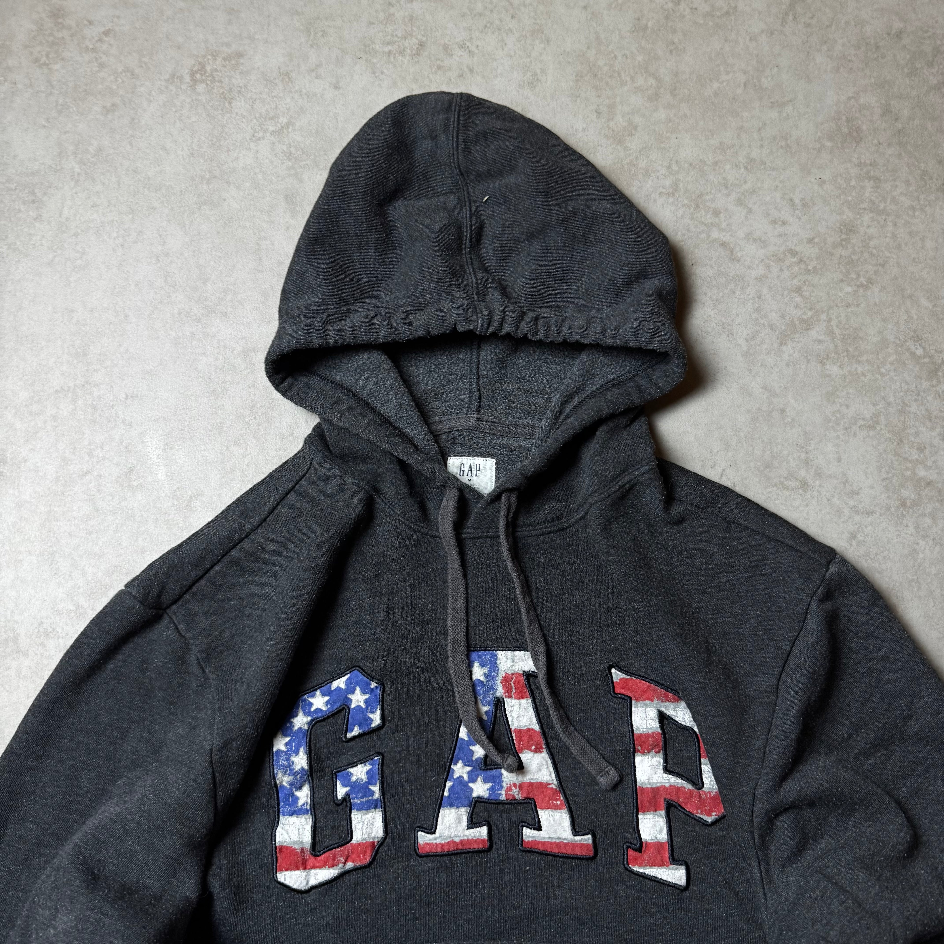 Black GAP Hoodie America - Size M