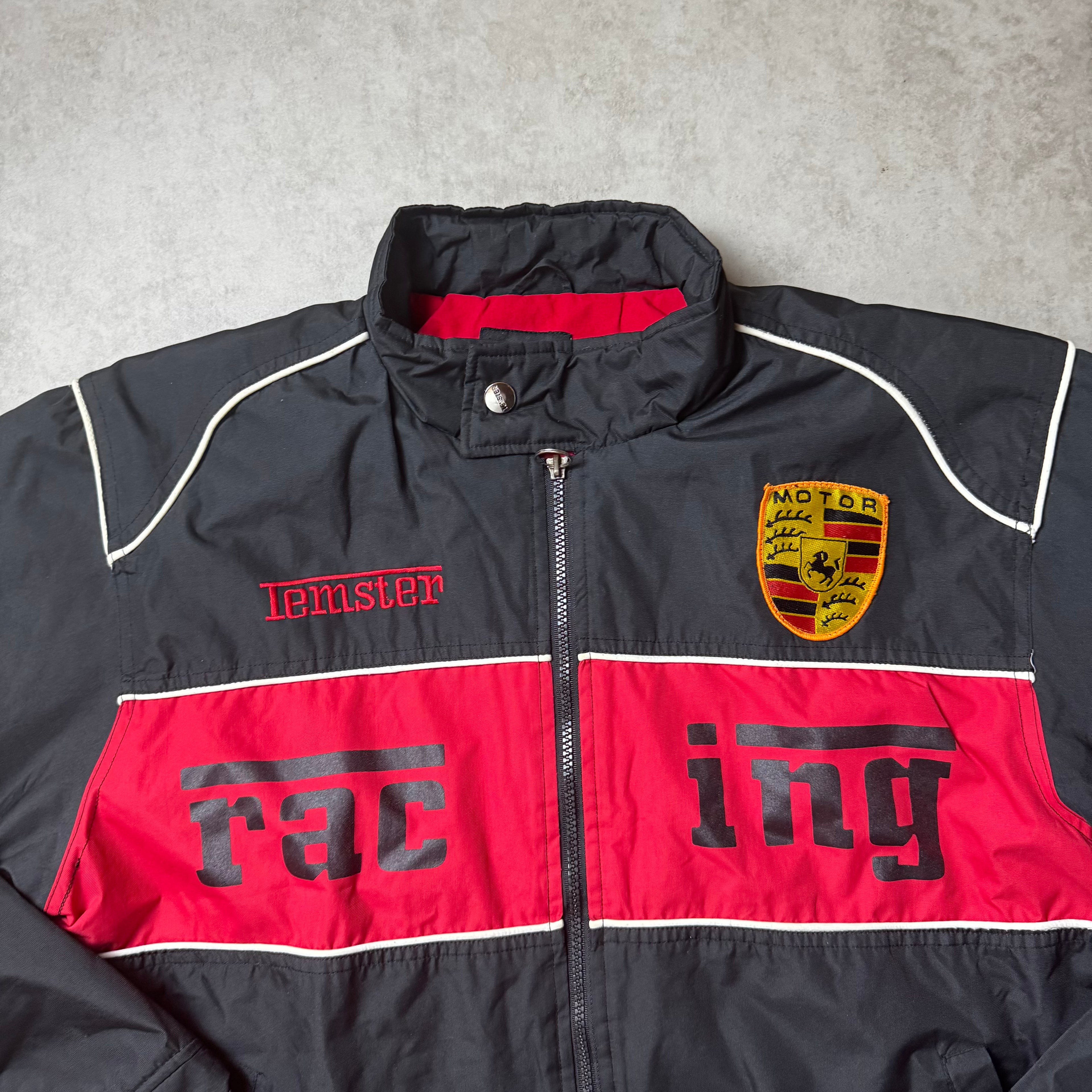 Black Racing Vintage Windbreaker - L (M)