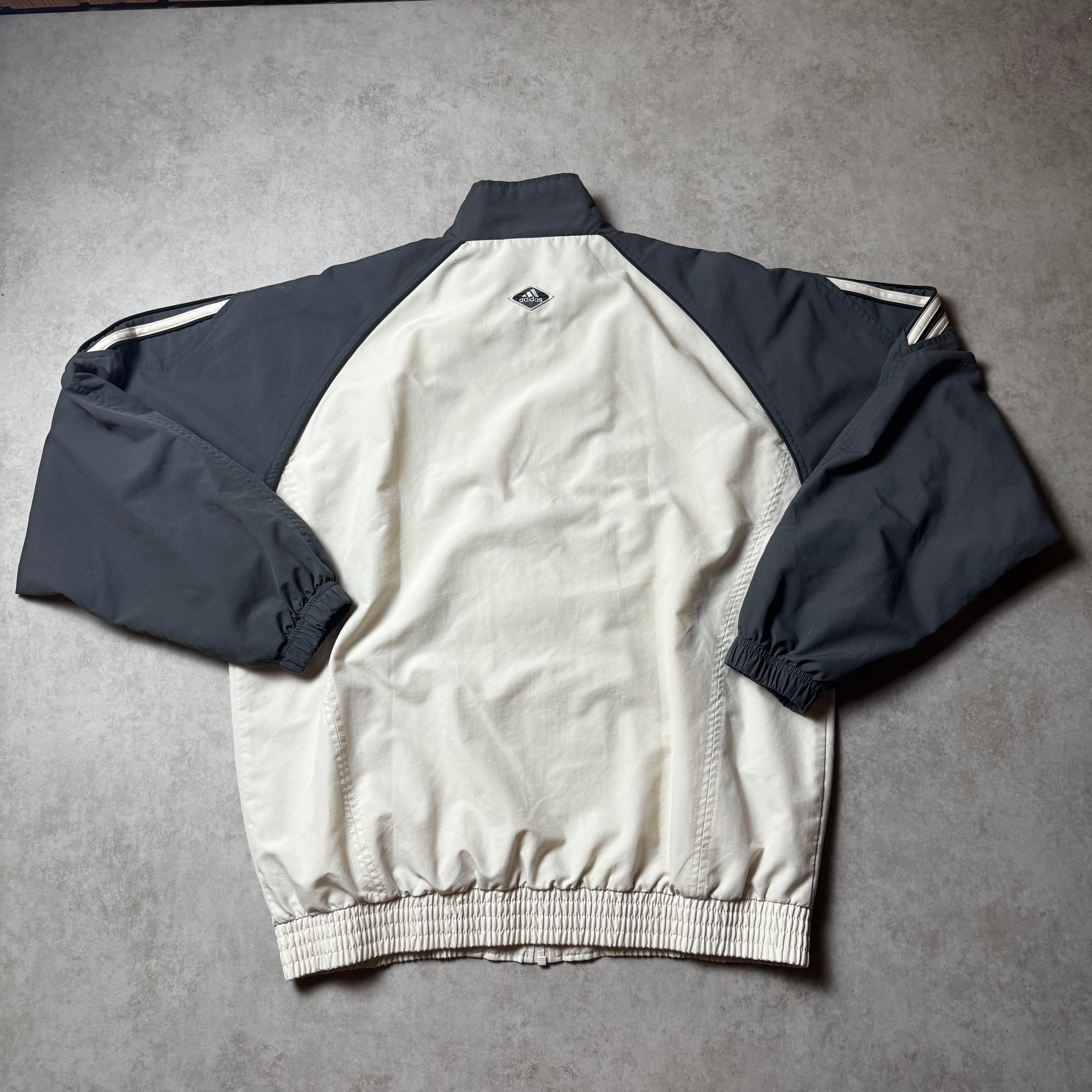 Beige Vintage Adidas Windbreakers - L