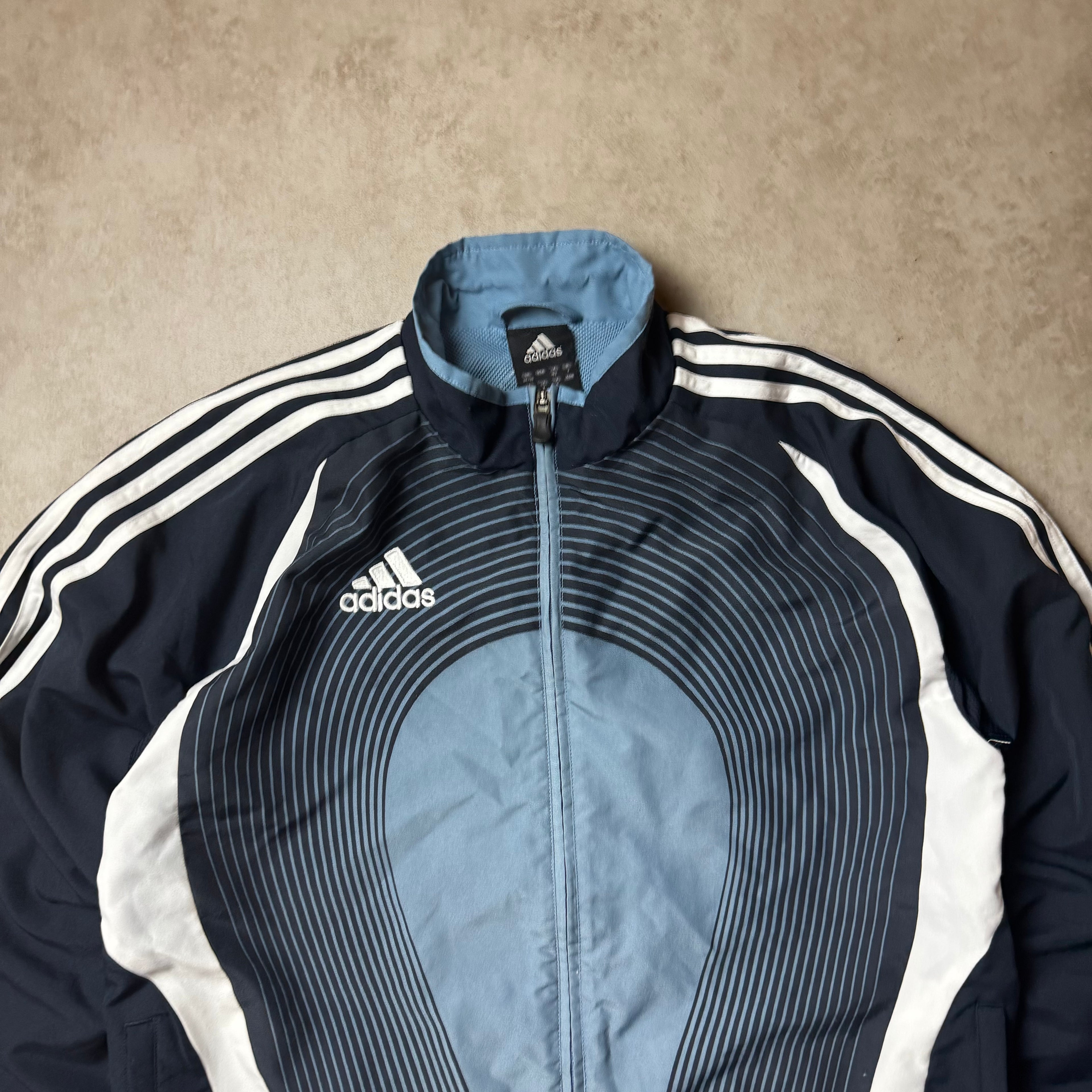 Black and Blue Adidas Vitnage Windbreaker - S