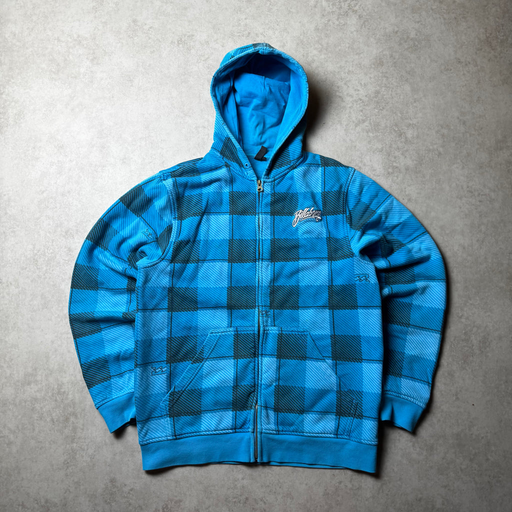 Blue Vintage Zip Up Billabong Hoodie - S