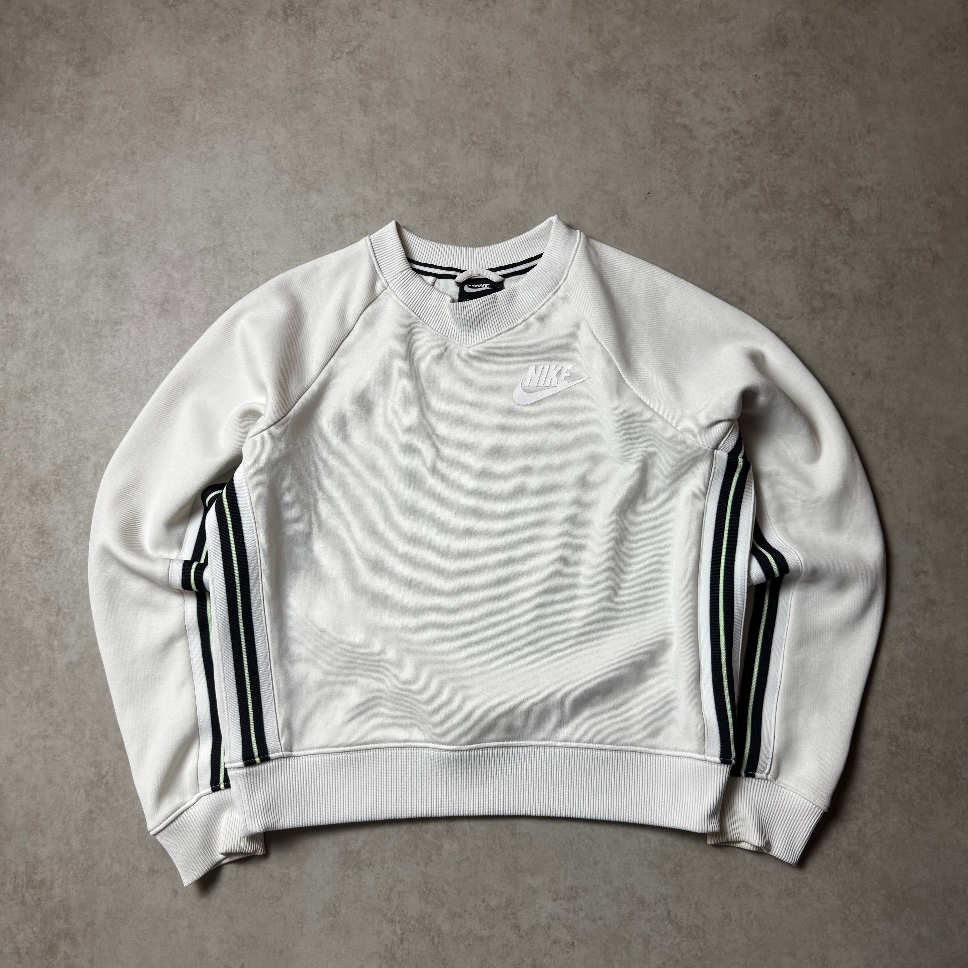 White Nike Cropped Sweatshirt - XS