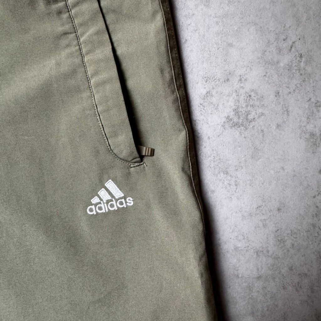 Dark Green Baggy Adidas Pants - Size M