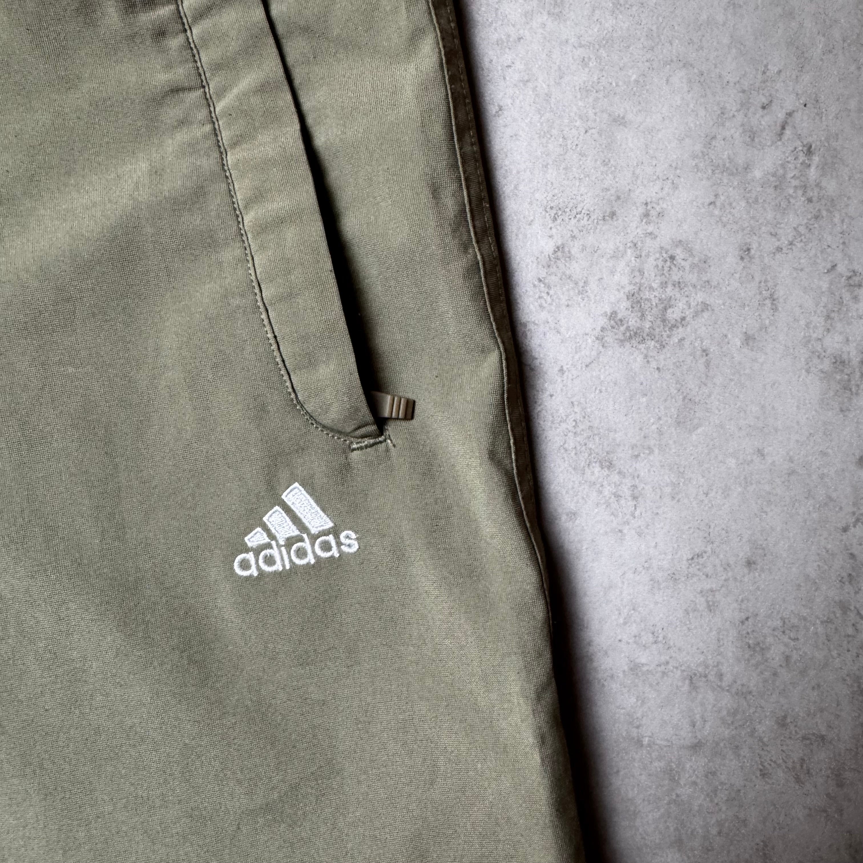 Dark Green Baggy Adidas Pants - Size M
