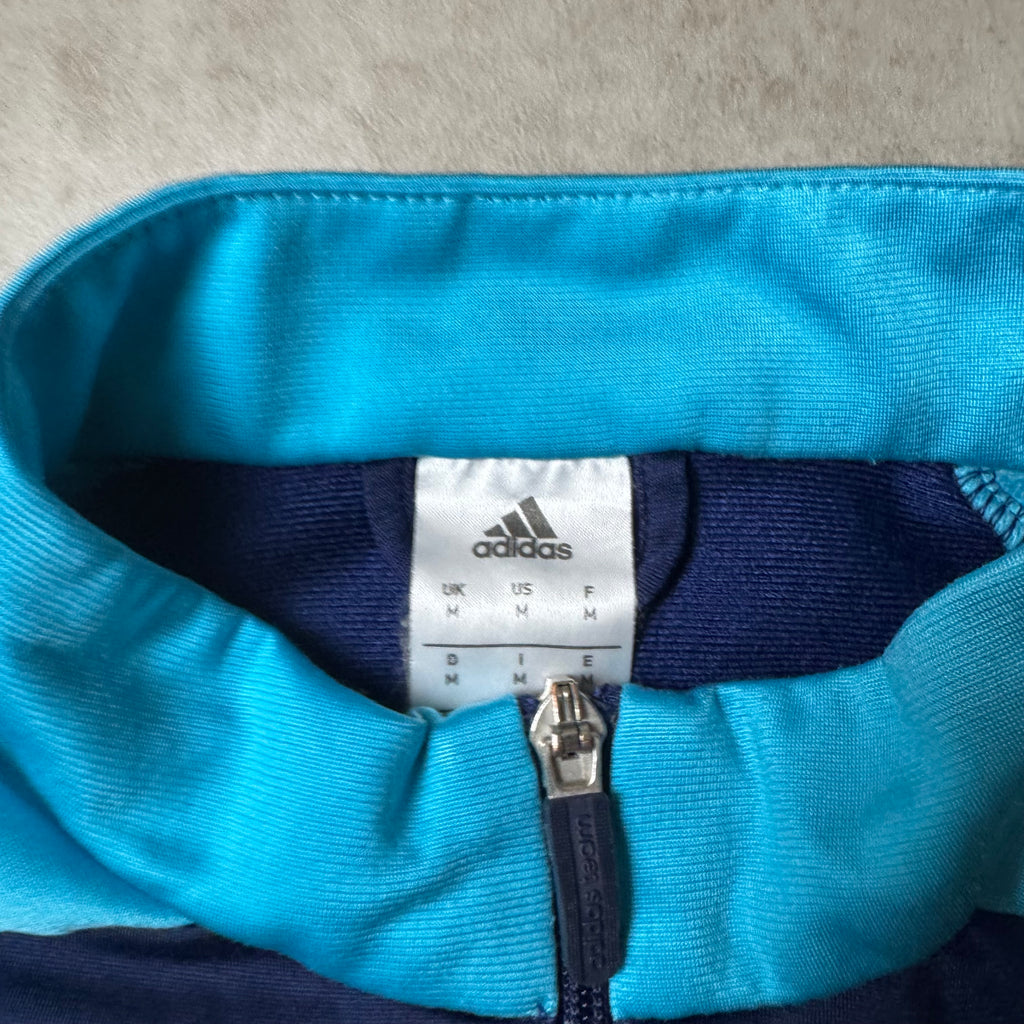 Dark Blue Adidas Zip Up Hoodie - M