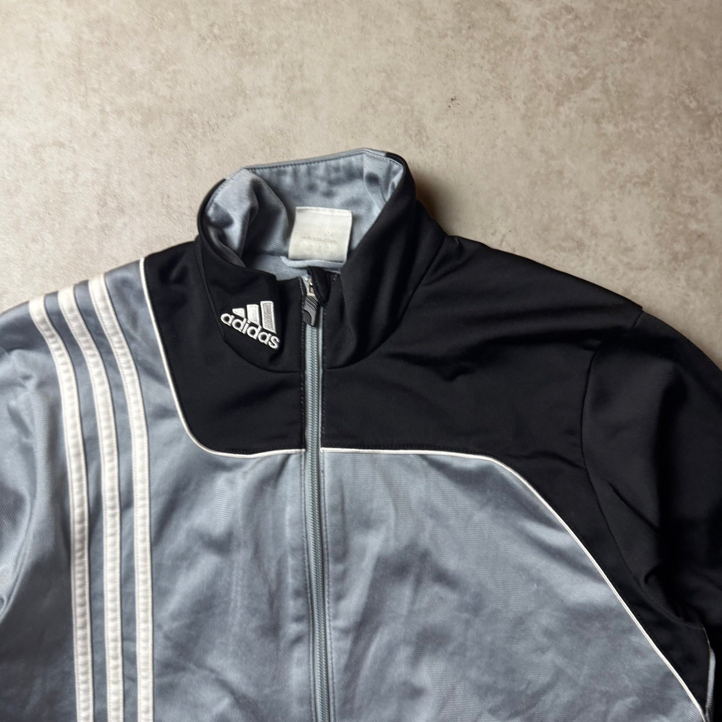 Gray Adidas Zip Up Hoodie - S