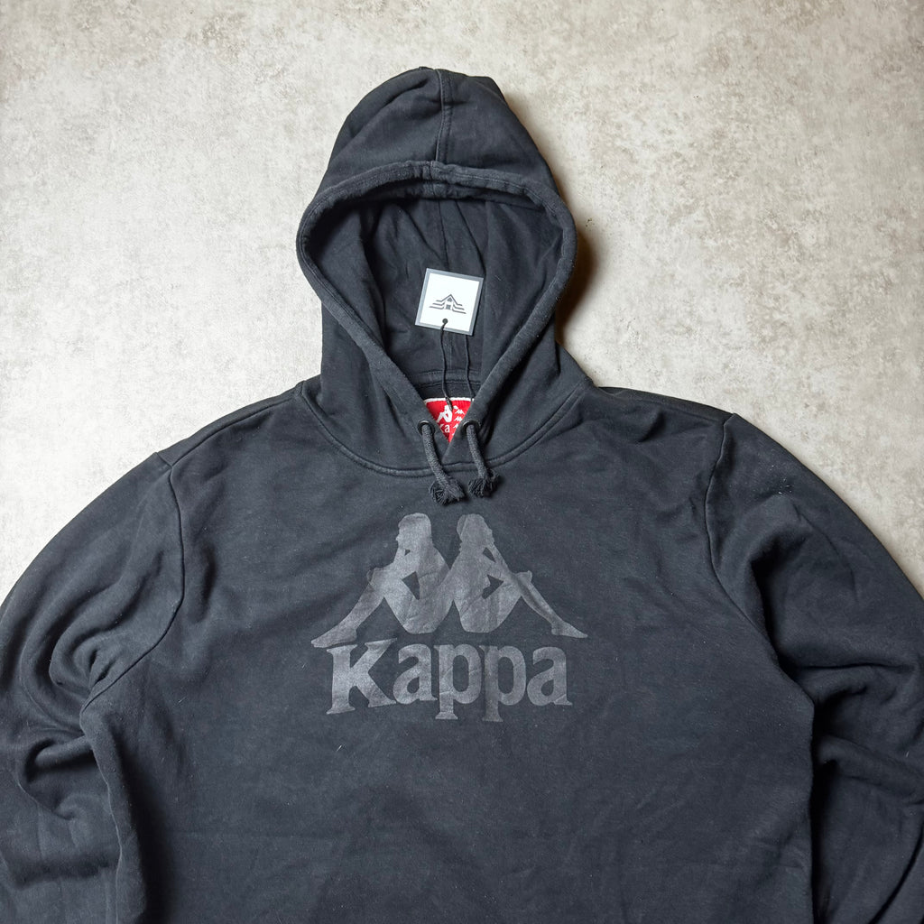 Black Kappa Hoodie - L