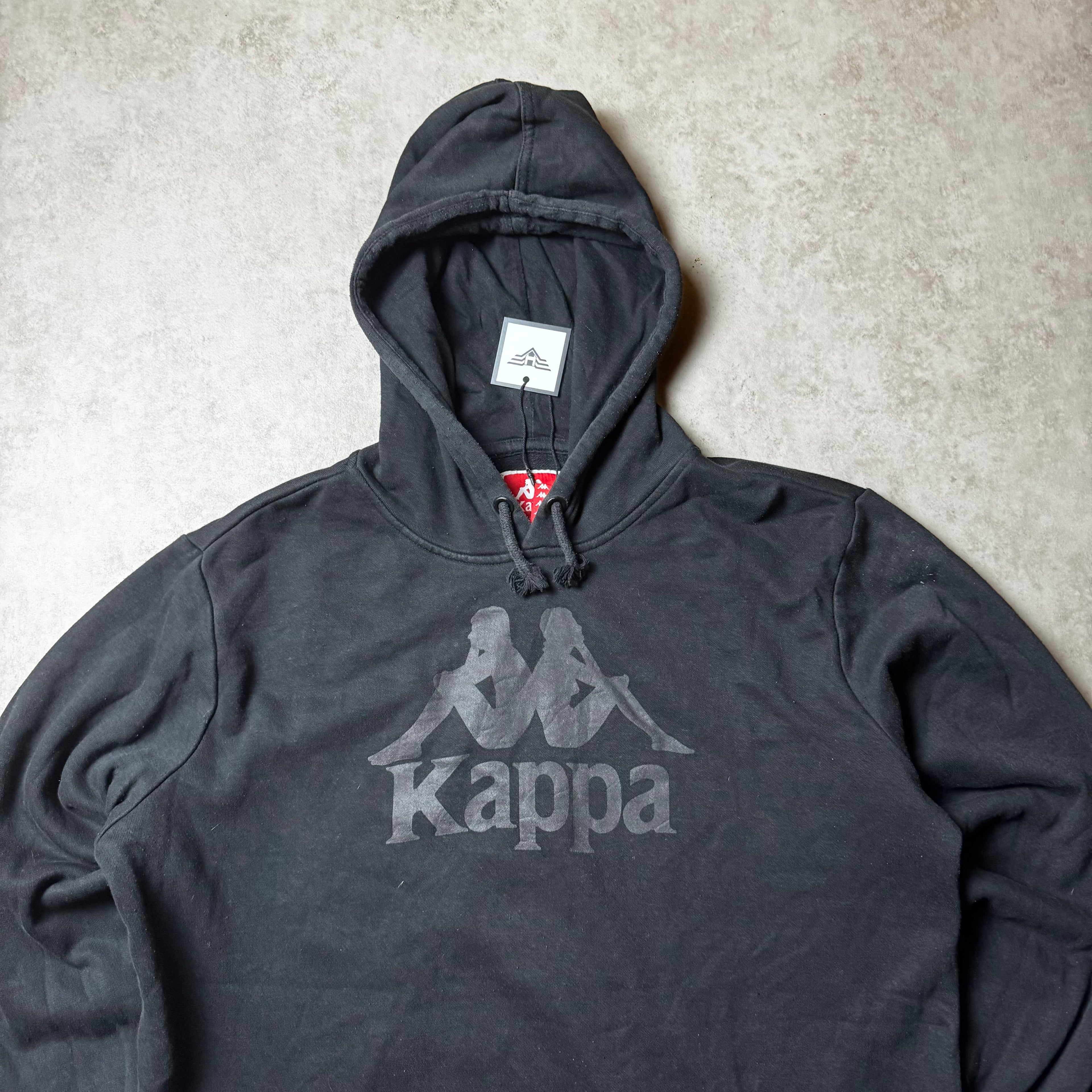 Black Kappa Hoodie - L